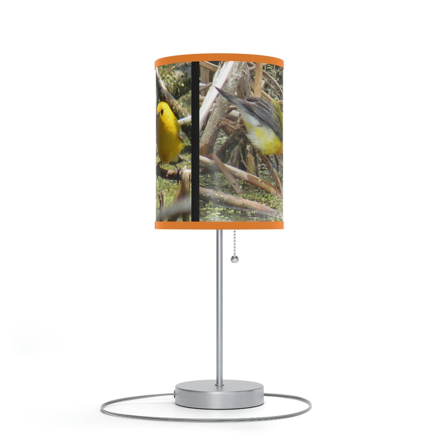Prothonotary Warbler at Paradise Pond Lamp on a Stand, US|CA plug