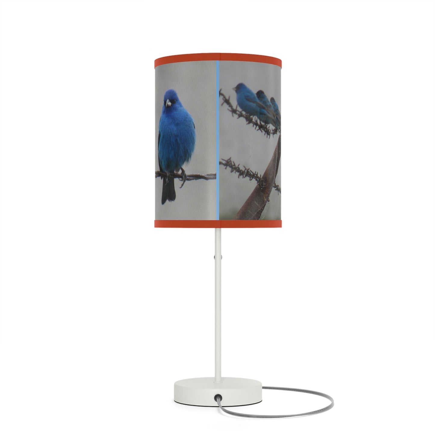 Indigo Buntings Lamp on a Stand, US|CA plug
