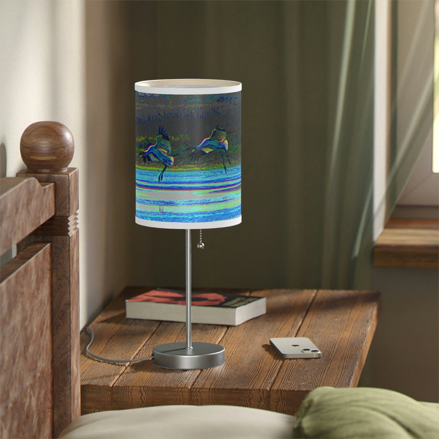 Whooping Cranes in Port Aransas Lamp on a Stand, US|CA plug