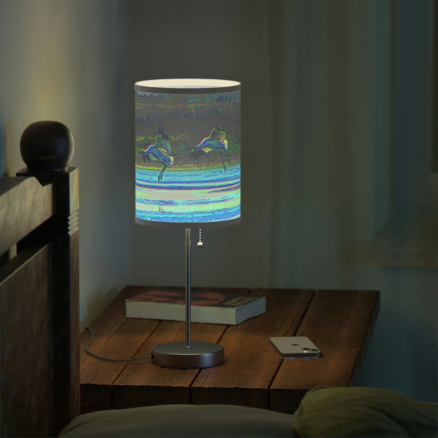 Whooping Cranes in Port Aransas Lamp on a Stand, US|CA plug