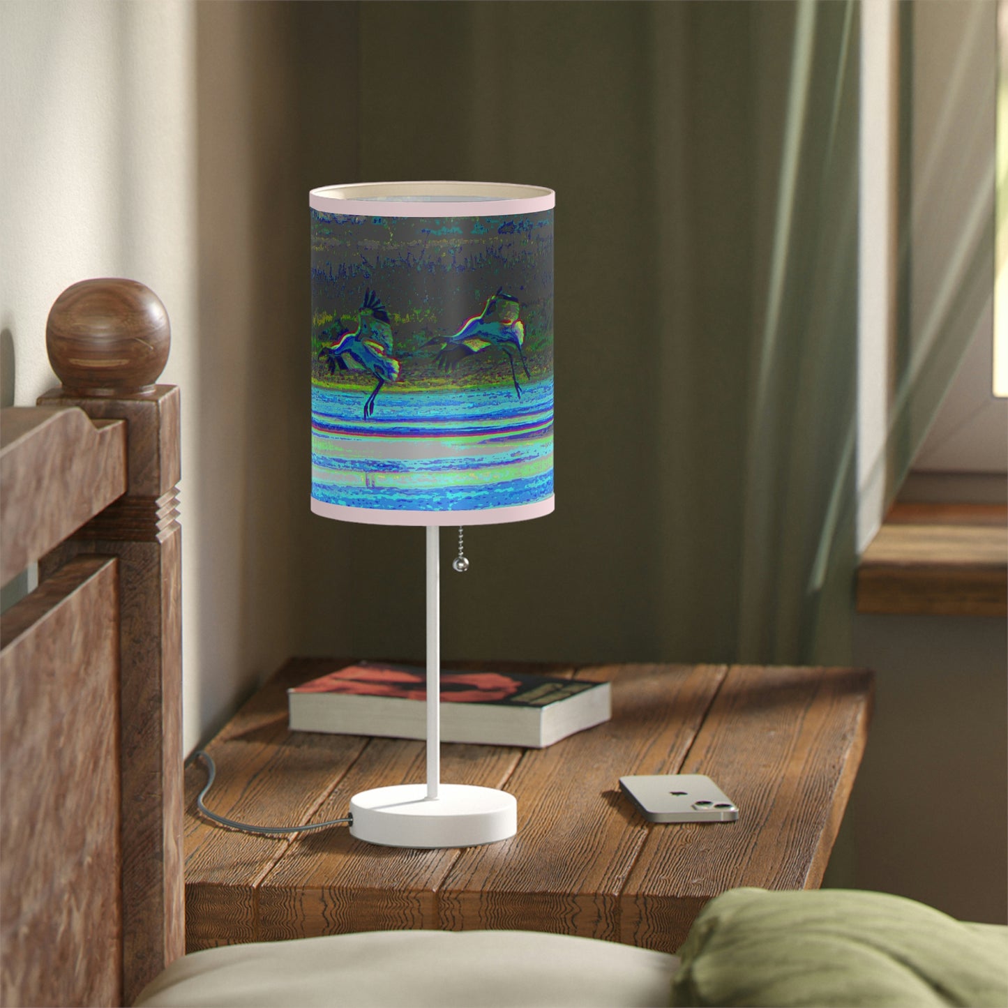 Whooping Cranes in Port Aransas Lamp on a Stand, US|CA plug