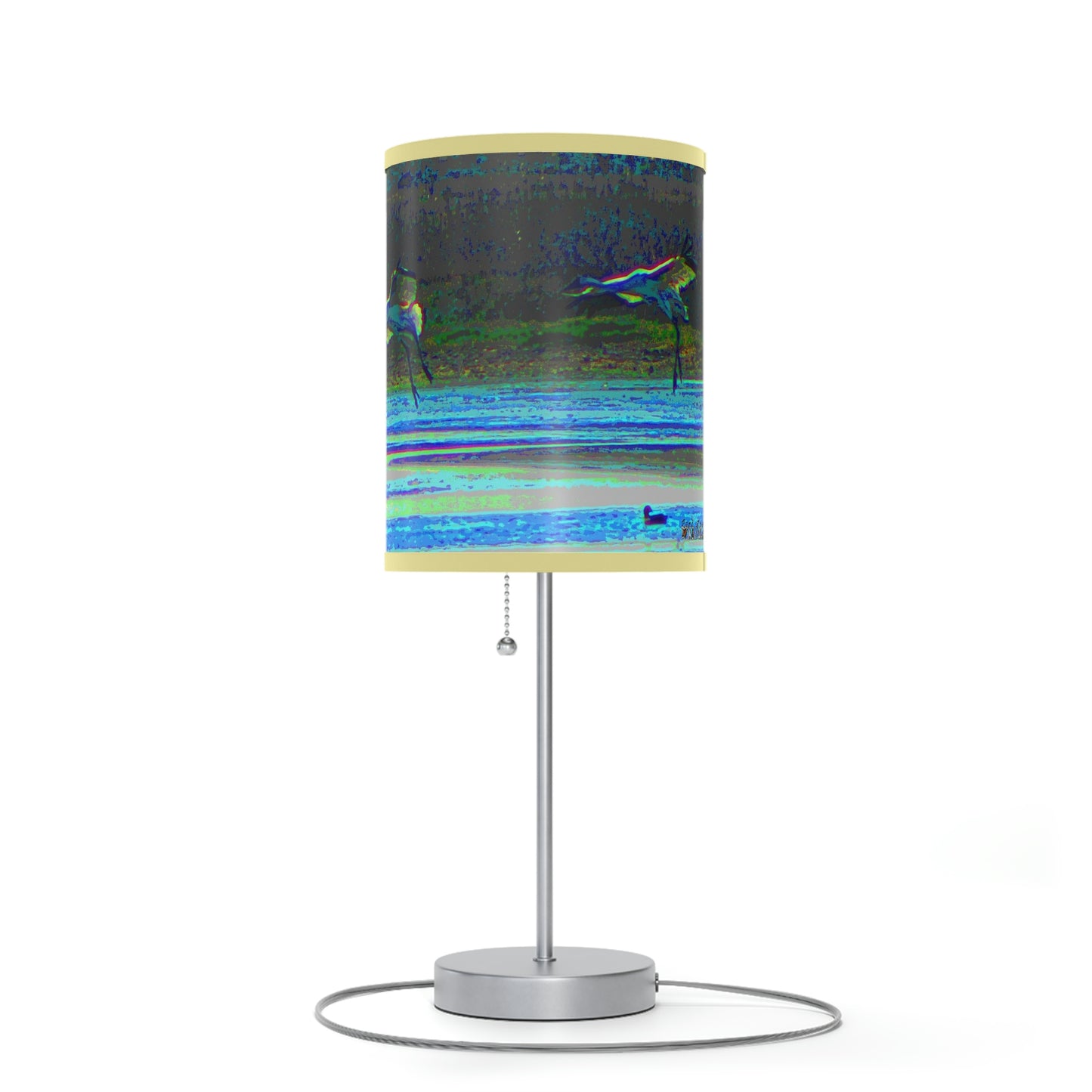 Whooping Cranes in Port Aransas Lamp on a Stand, US|CA plug