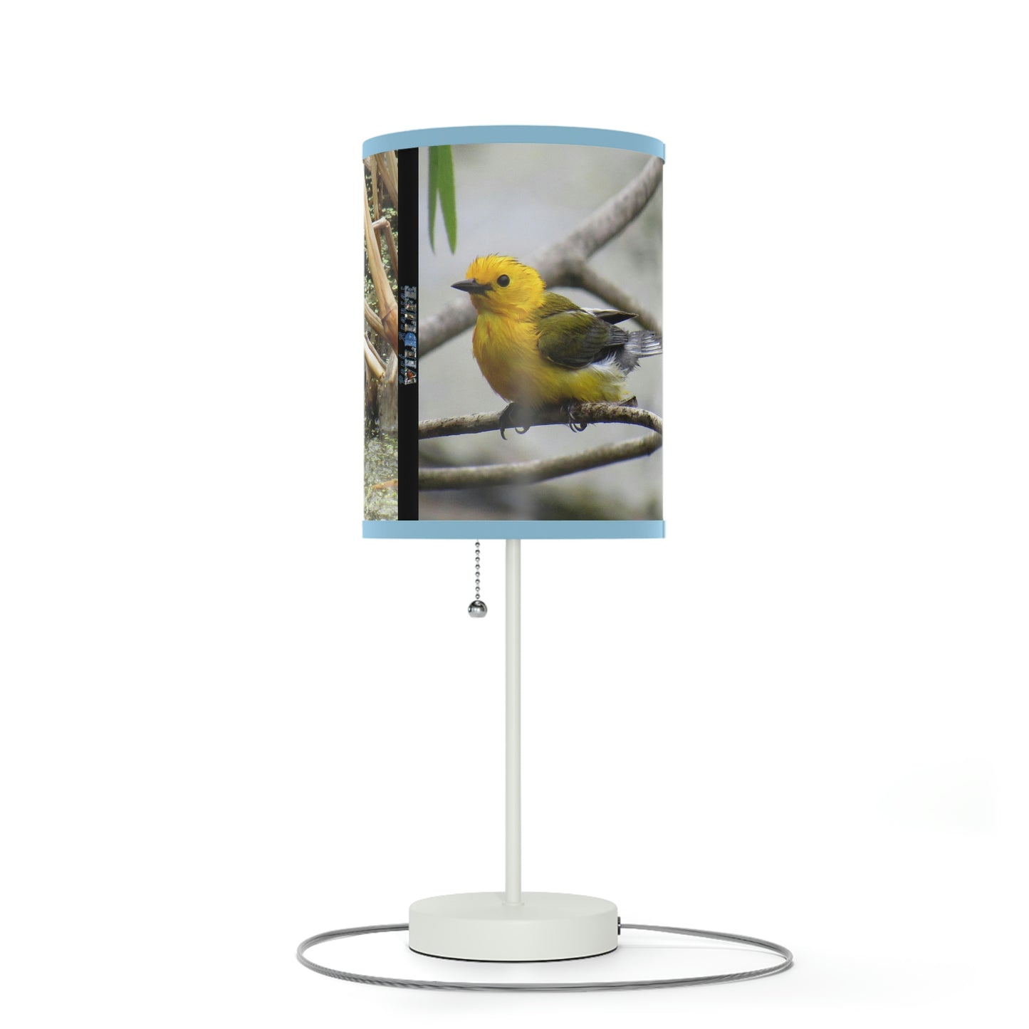Prothonotary Warbler at Paradise Pond Lamp on a Stand, US|CA plug