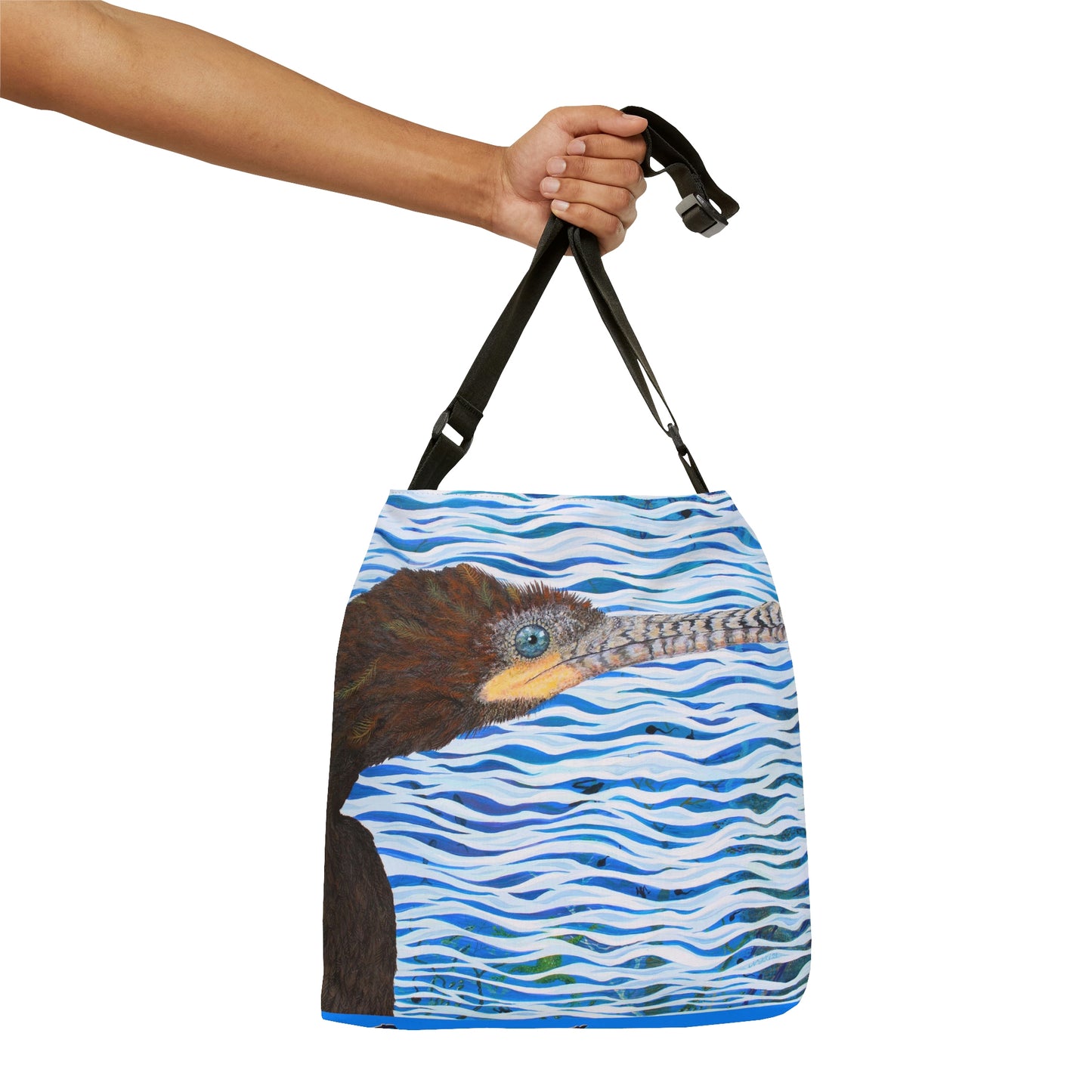 Cormorant in Paradise Adjustable Tote Bag