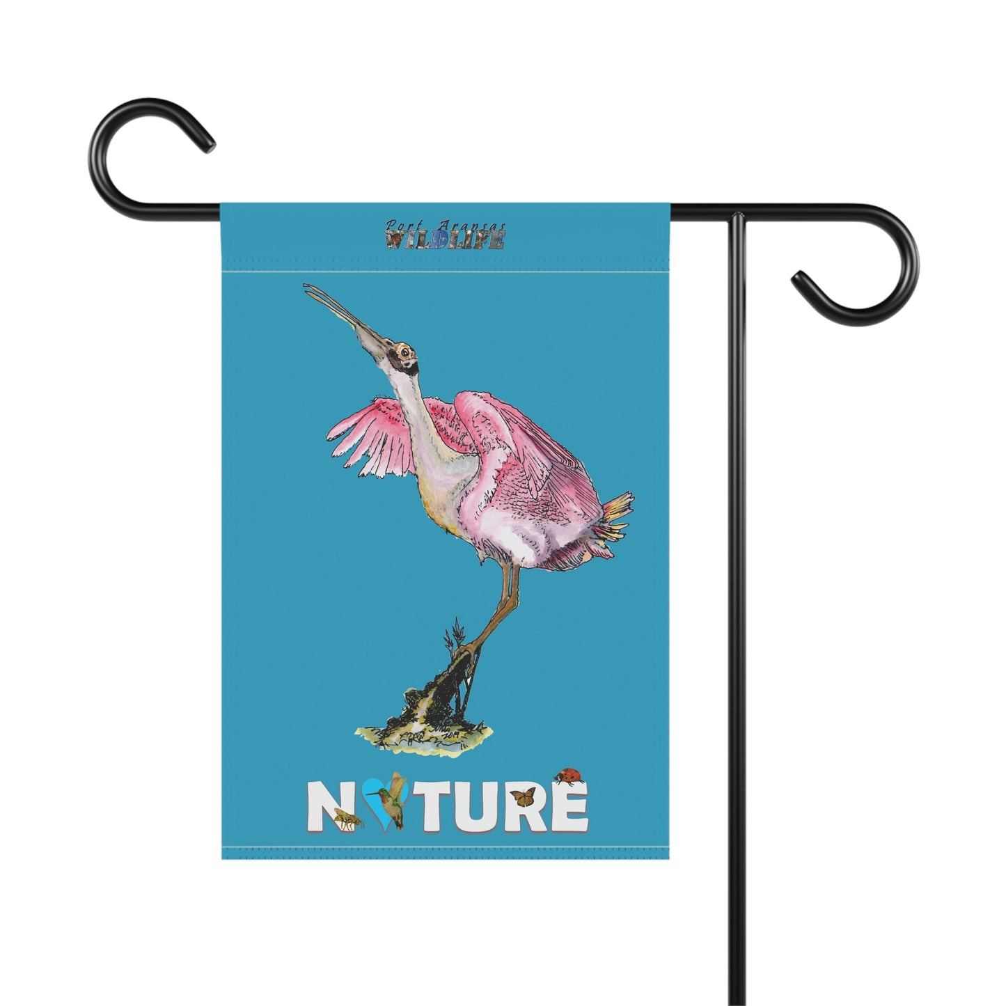 Rosie the Roseate Spoonbill Garden & House Banner