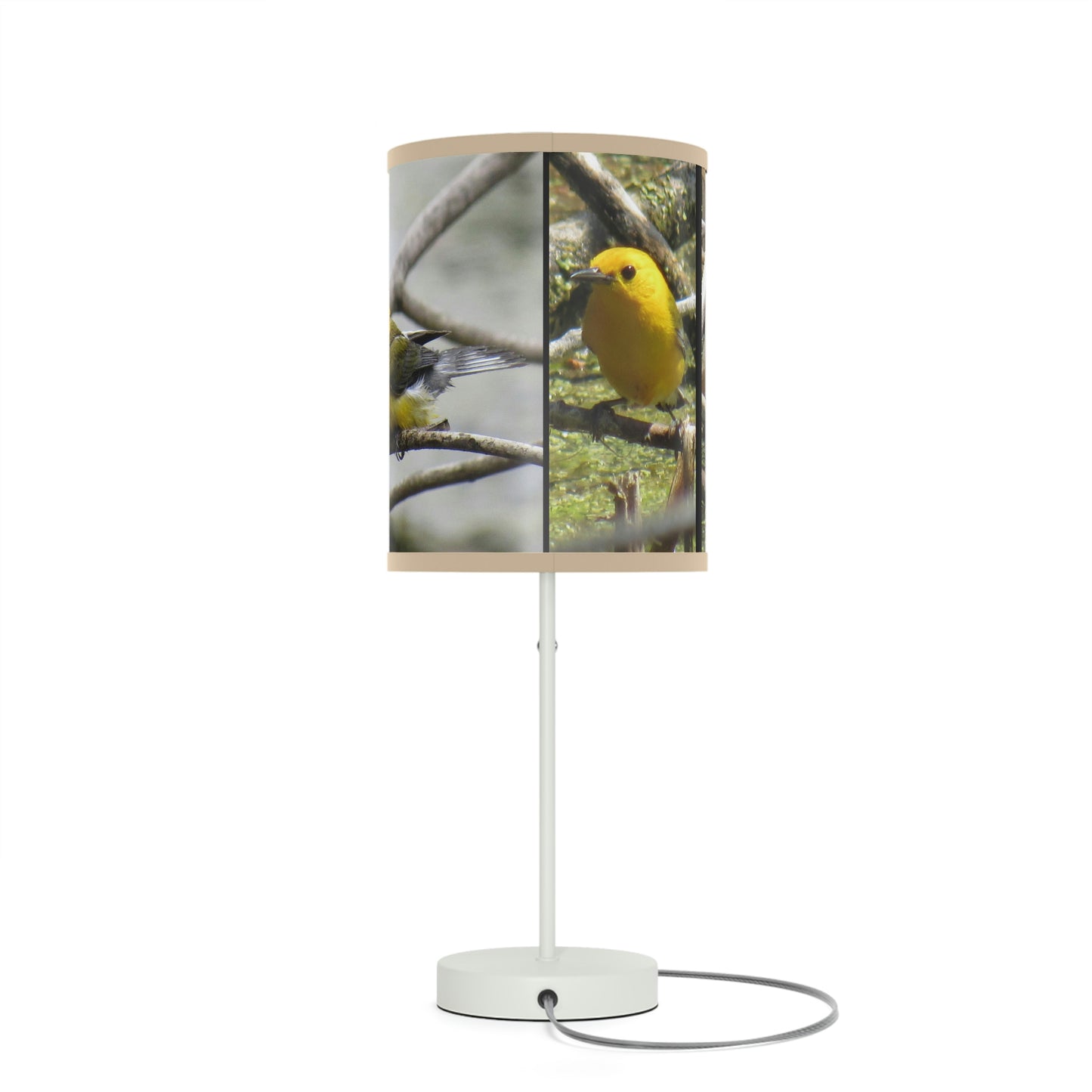 Prothonotary Warbler at Paradise Pond Lamp on a Stand, US|CA plug
