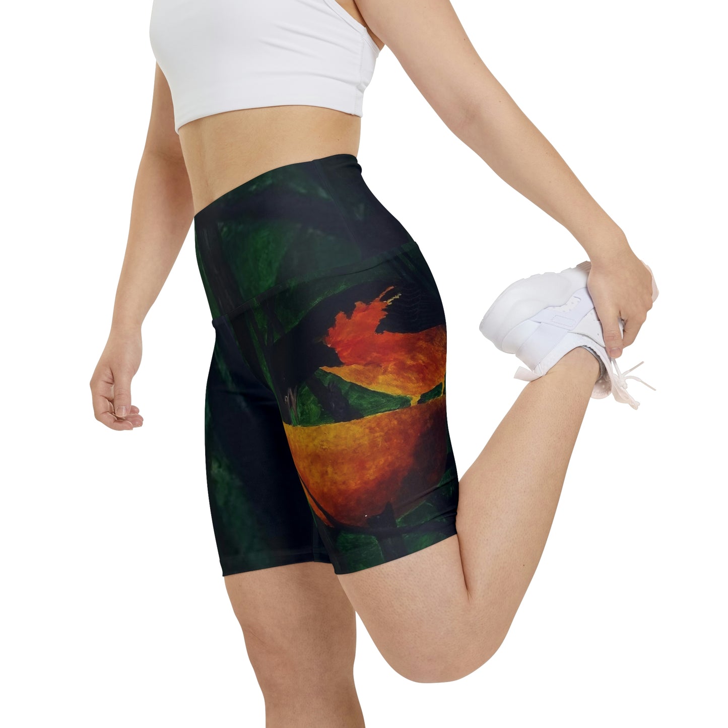 Oriole and an Orange Women's Workout Shorts