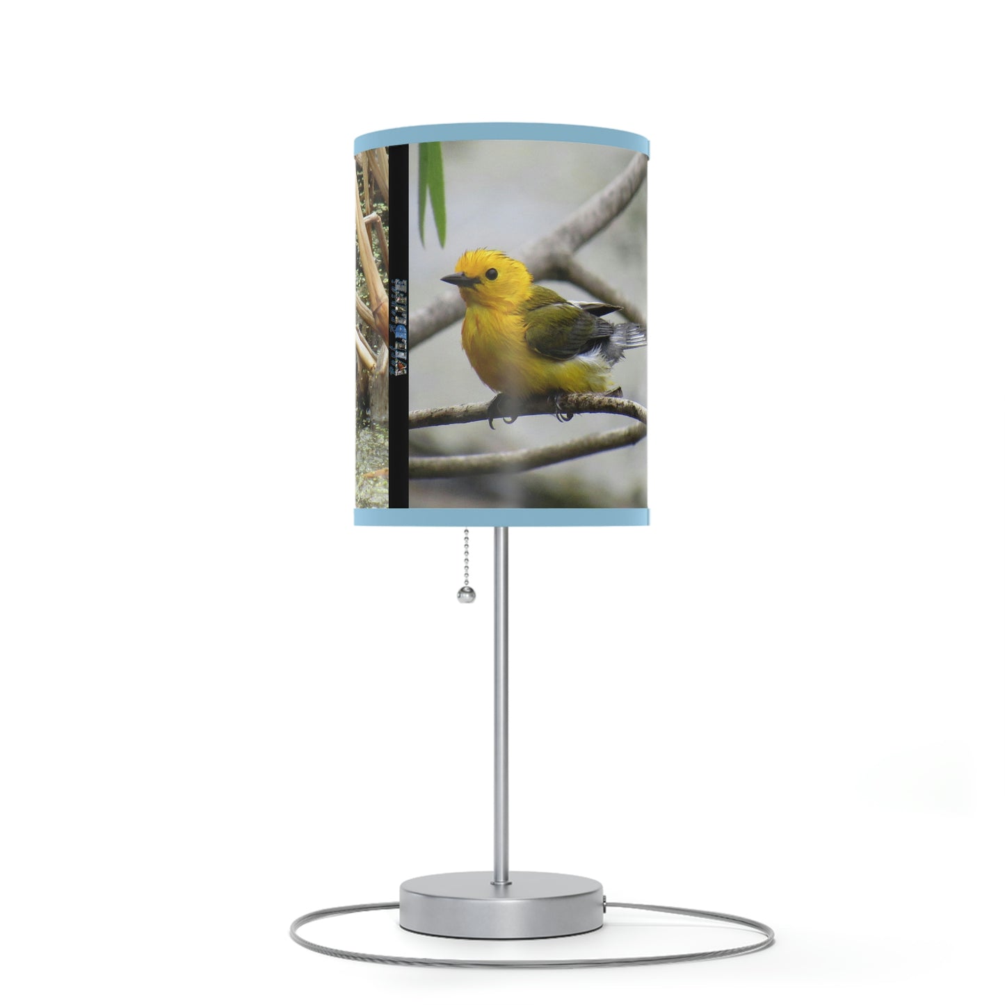 Prothonotary Warbler at Paradise Pond Lamp on a Stand, US|CA plug