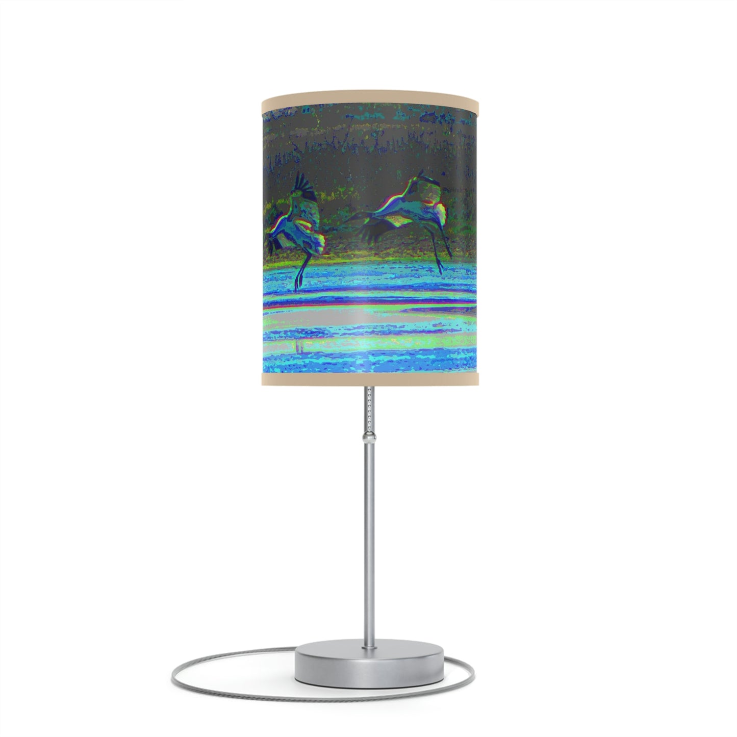 Whooping Cranes in Port Aransas Lamp on a Stand, US|CA plug