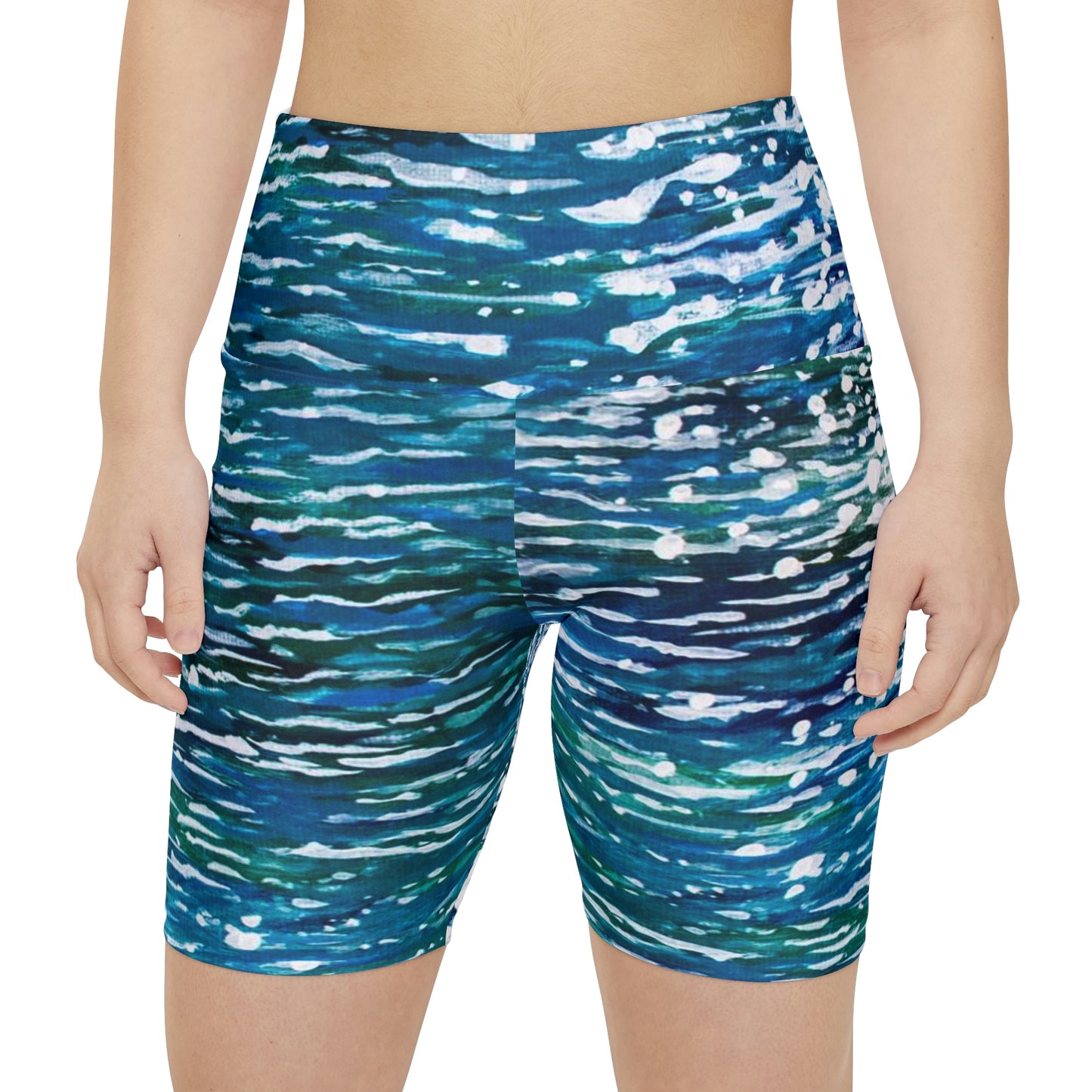 Sparkling Sea Water Women's Workout Shorts