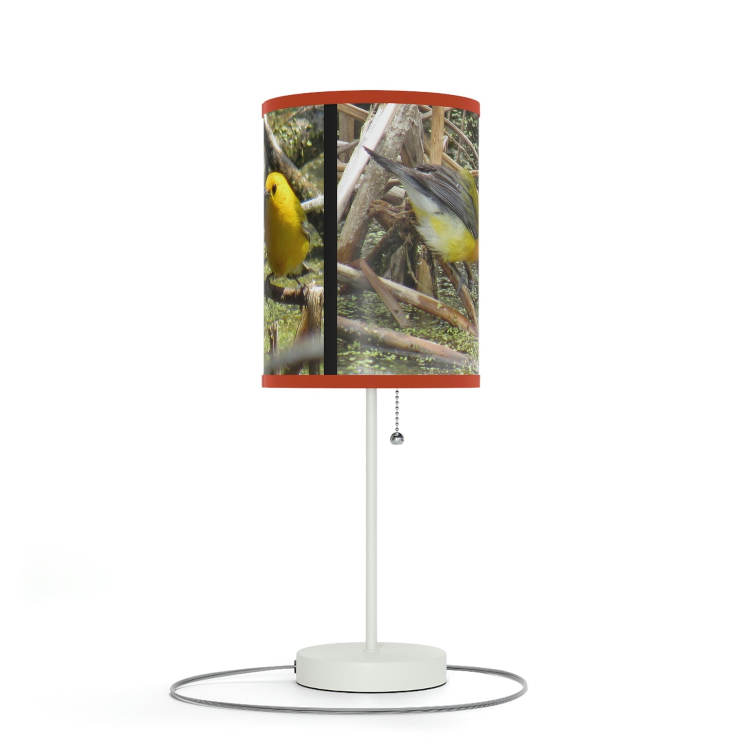 Prothonotary Warbler at Paradise Pond Lamp on a Stand, US|CA plug