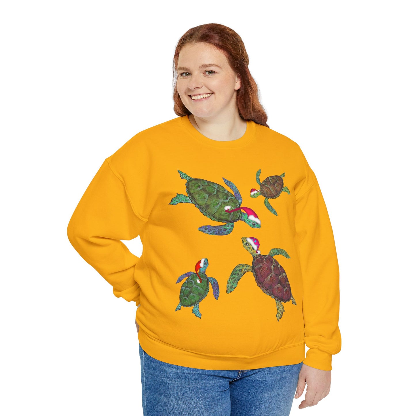 Sea Turtle Ugly Christmas Sweatshirt - Seasonal Seller