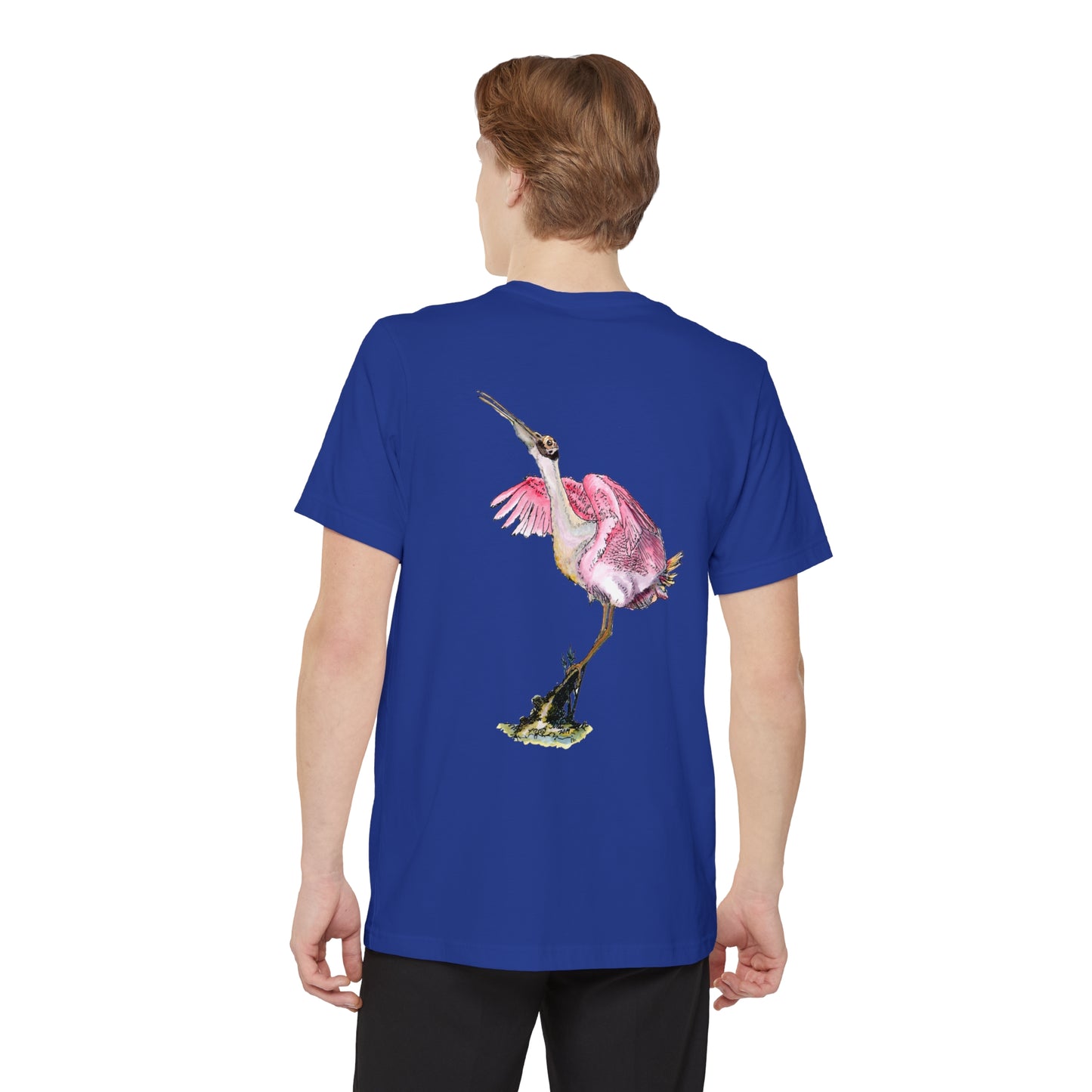 Roseate Spoonbill Port Aransas Wildlife Unisex Pocket Tee