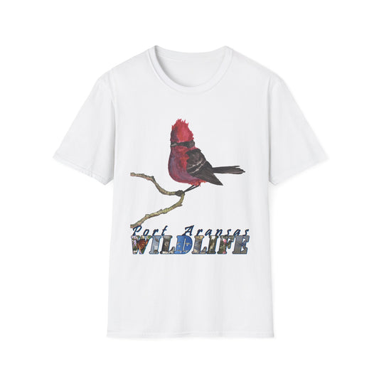 Vermilion Flycatcher Art T-Shirt Design Port Aransas Wildlife