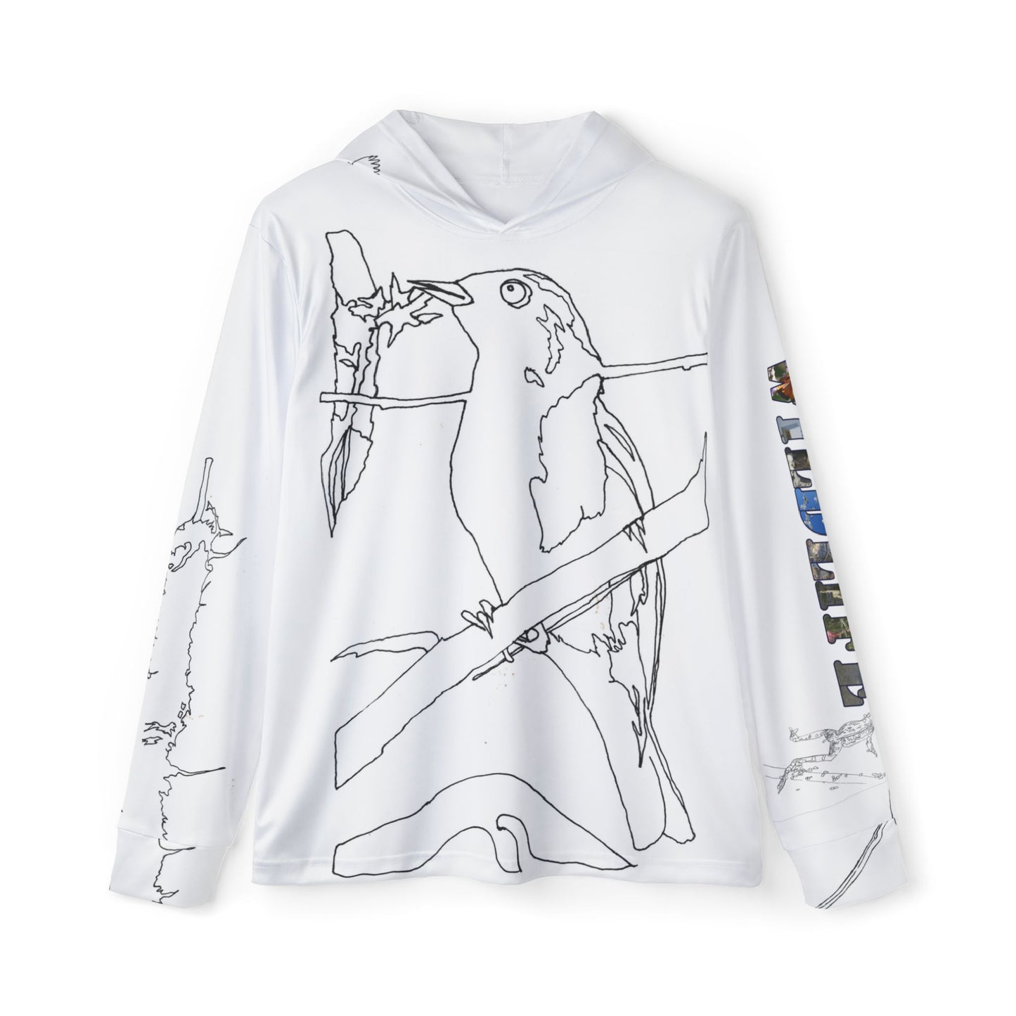 Port Aransas Wildlife Line Art Hoodie — Sports Warmup