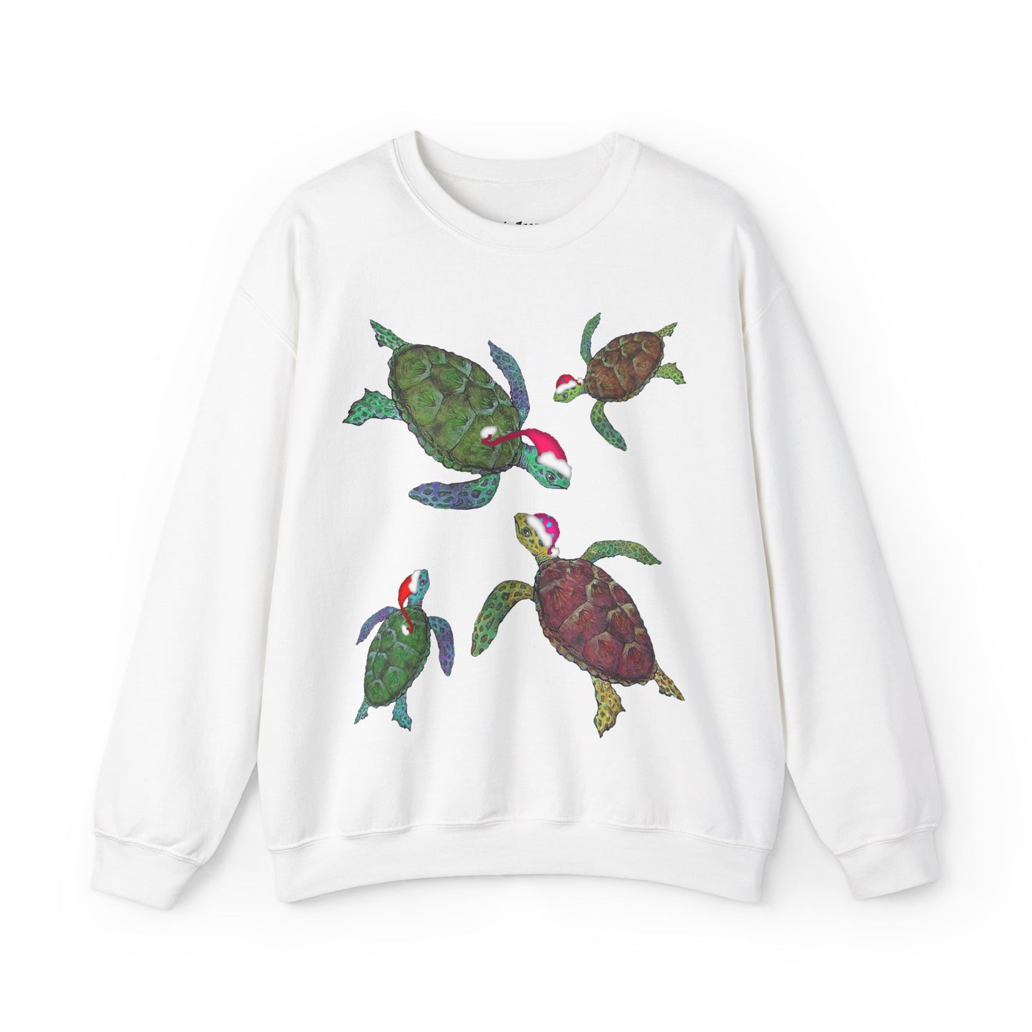 Sea Turtle Ugly Christmas Sweatshirt - Seasonal Seller