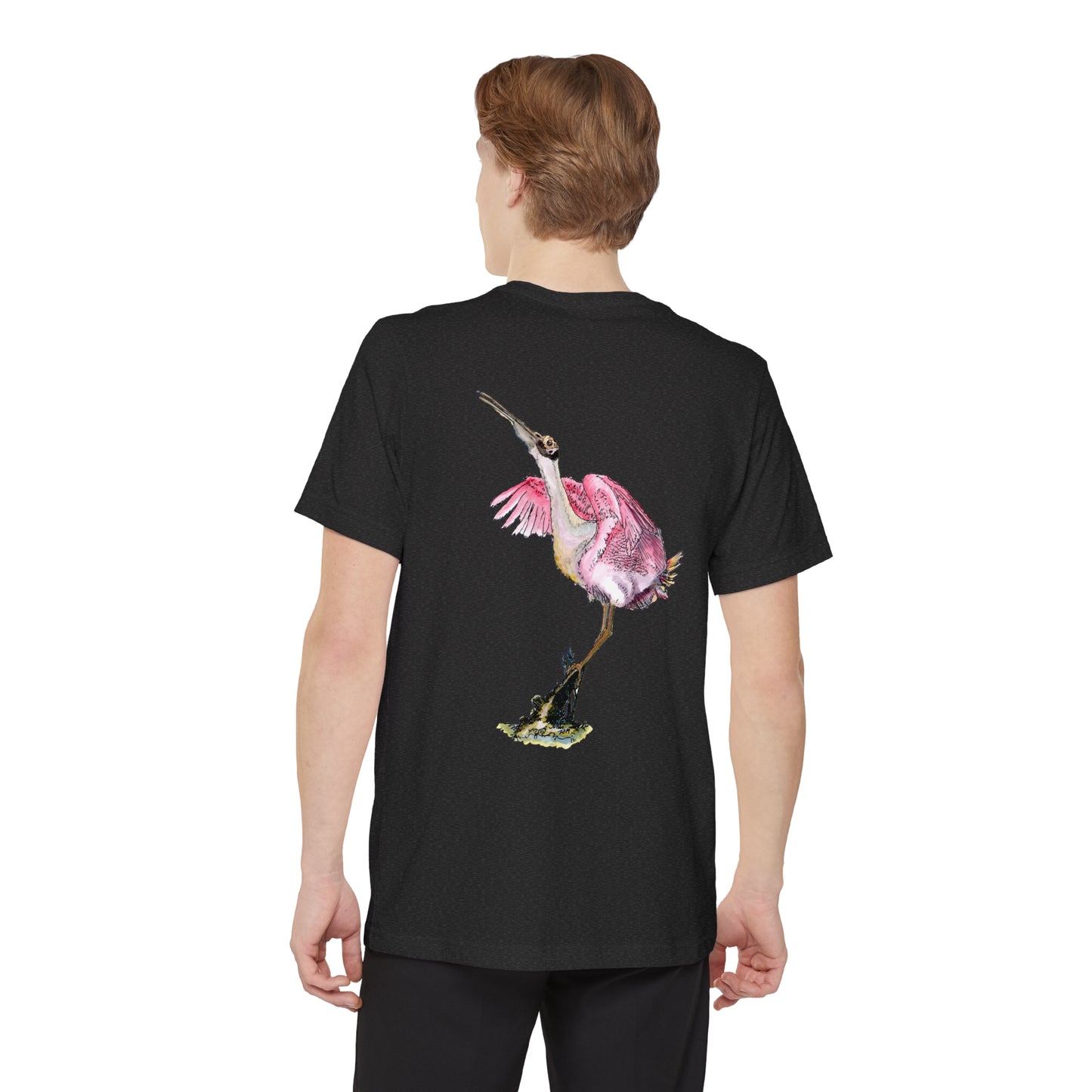 Roseate Spoonbill Port Aransas Wildlife Unisex Pocket Tee