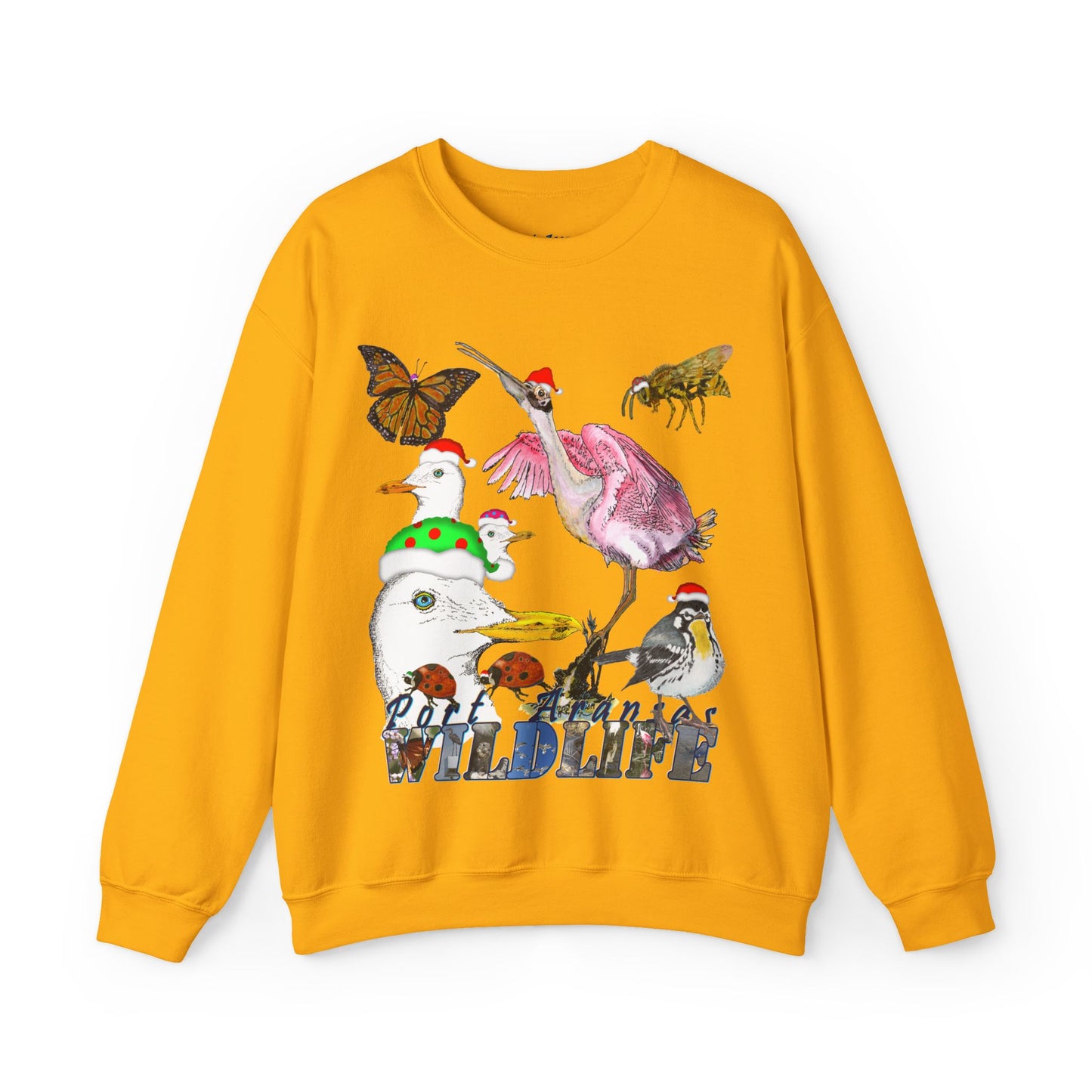 Seasonal Seller Sweatshirt: Ugly Christmas Sweater Port Aransas Wildlife Holiday Fun