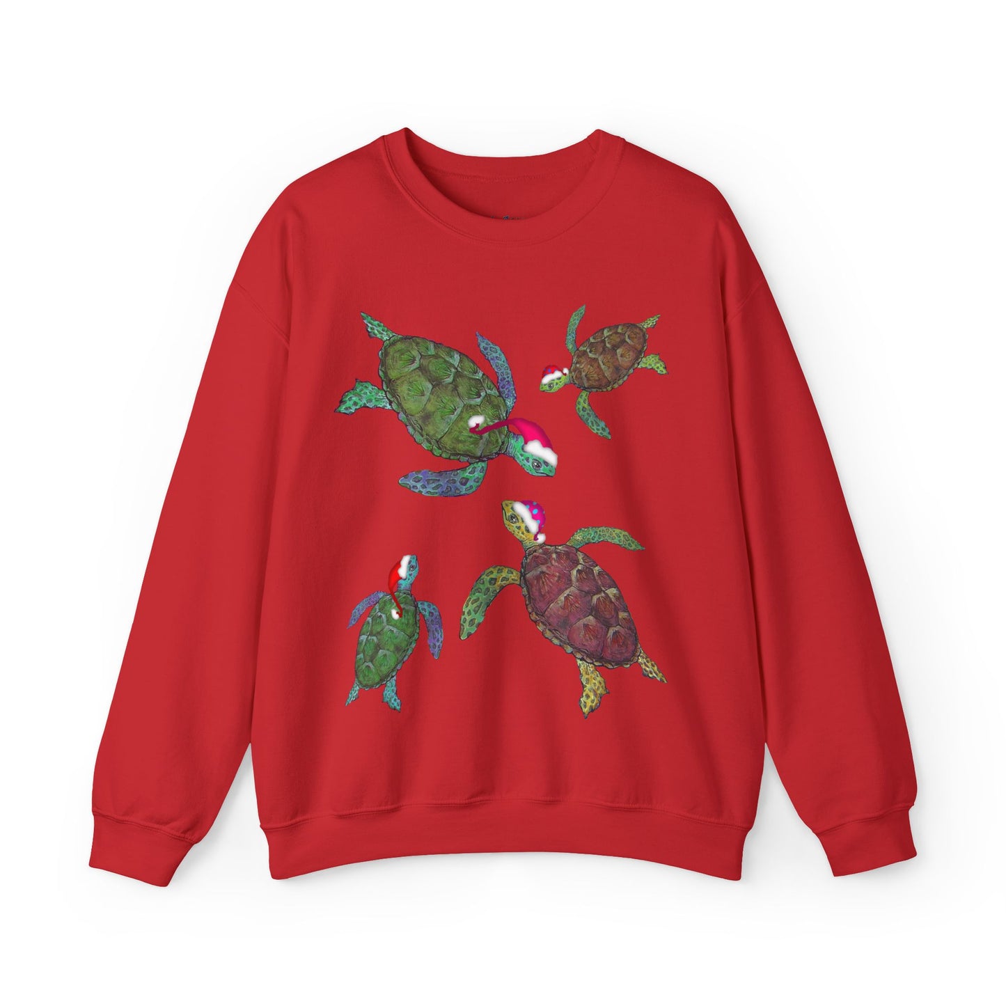 Sea Turtle Ugly Christmas Sweatshirt - Seasonal Seller