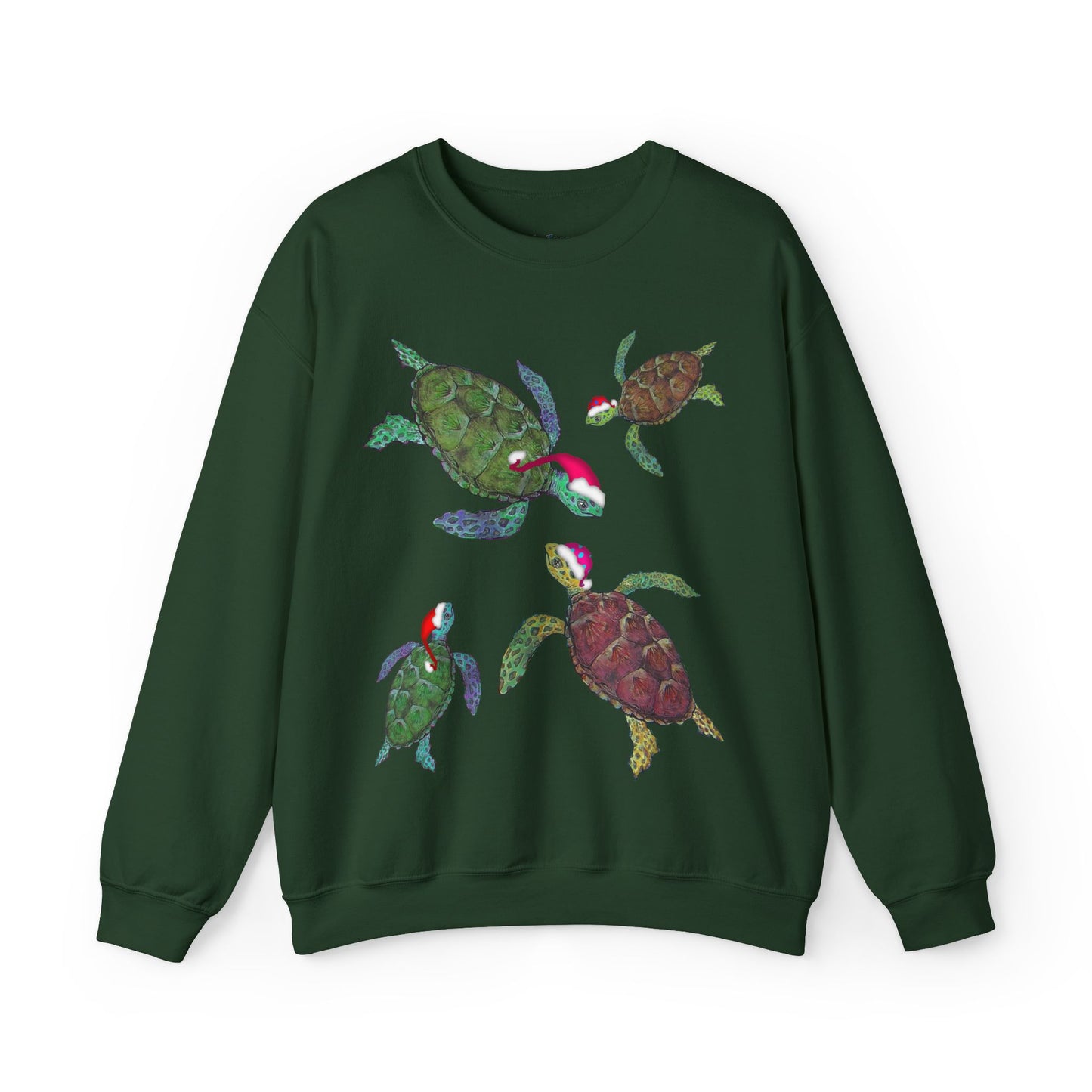 Sea Turtle Ugly Christmas Sweatshirt - Seasonal Seller