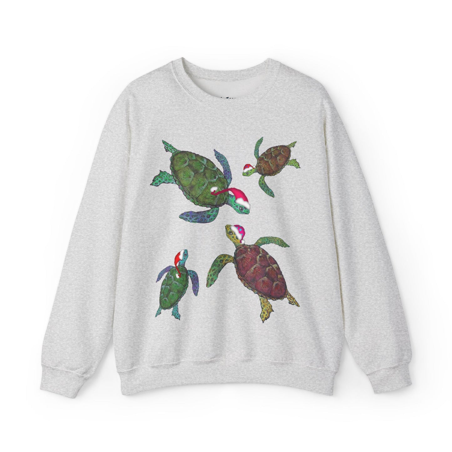 Sea Turtle Ugly Christmas Sweatshirt - Seasonal Seller