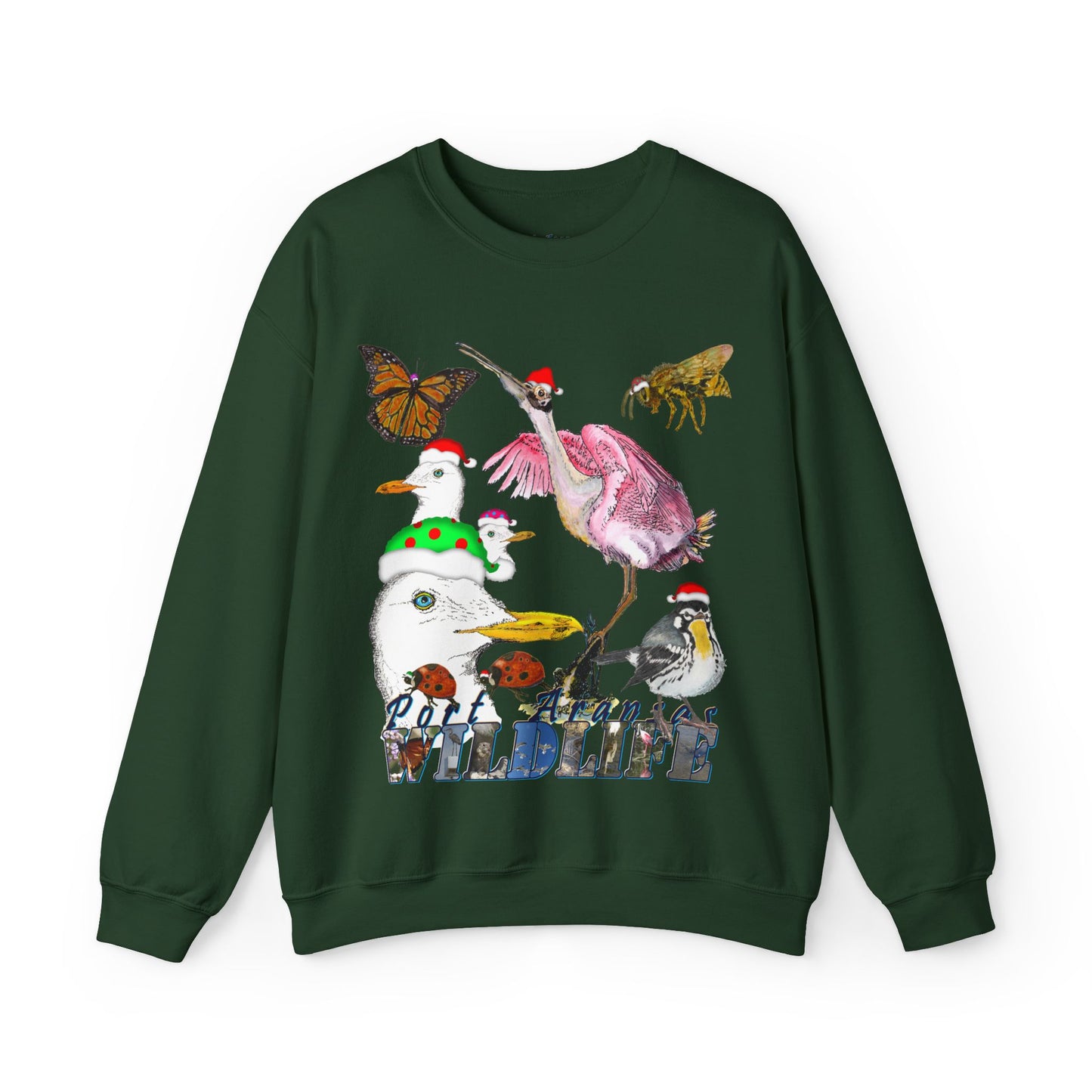 Seasonal Seller Sweatshirt: Ugly Christmas Sweater Port Aransas Wildlife Holiday Fun