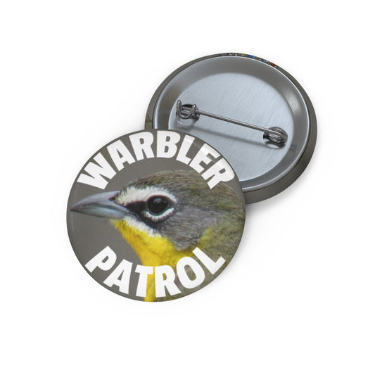 Warbler Patrol Pin Button — Custom Birdwatching Badge