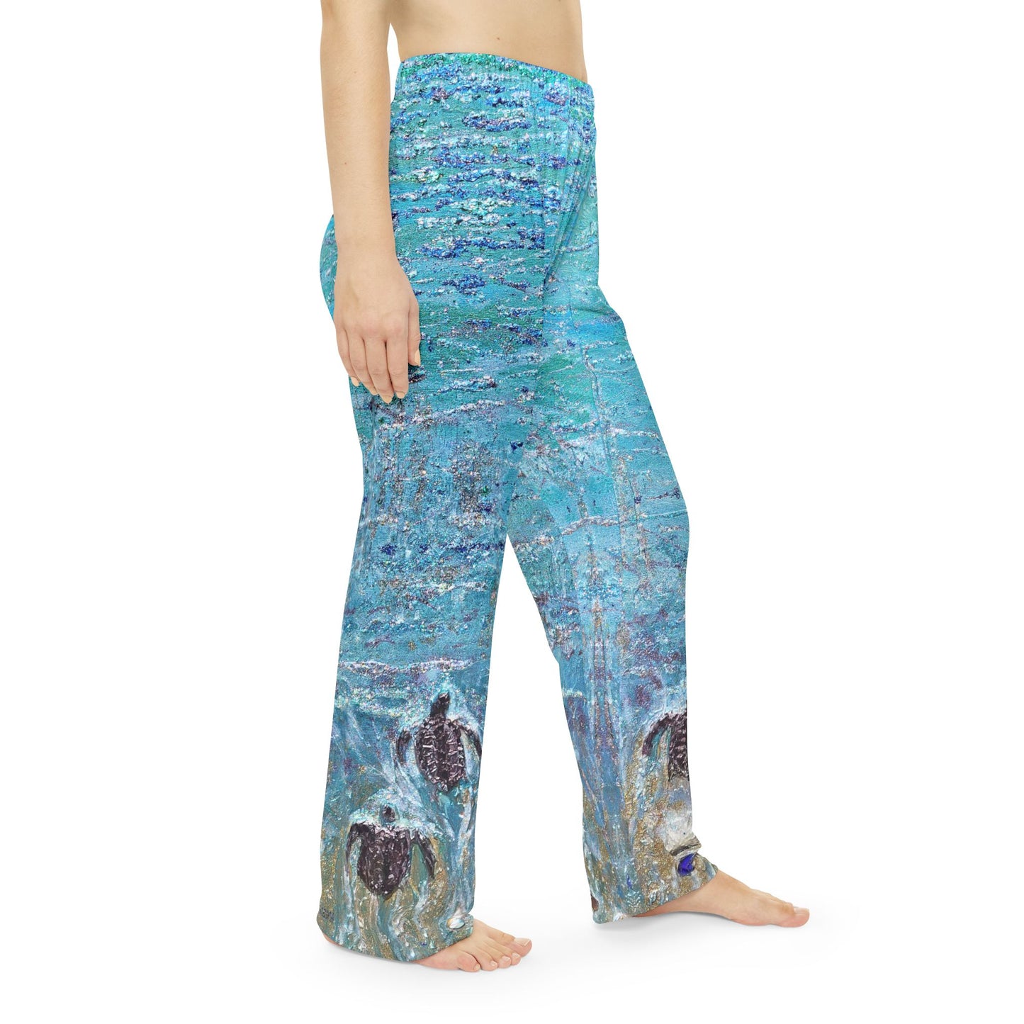 Sounds of the Ocean Casual Pants, Relaxing Loungewear, Beach Vibes, Summer Nights, Gift for Her, Easygoing Comfort