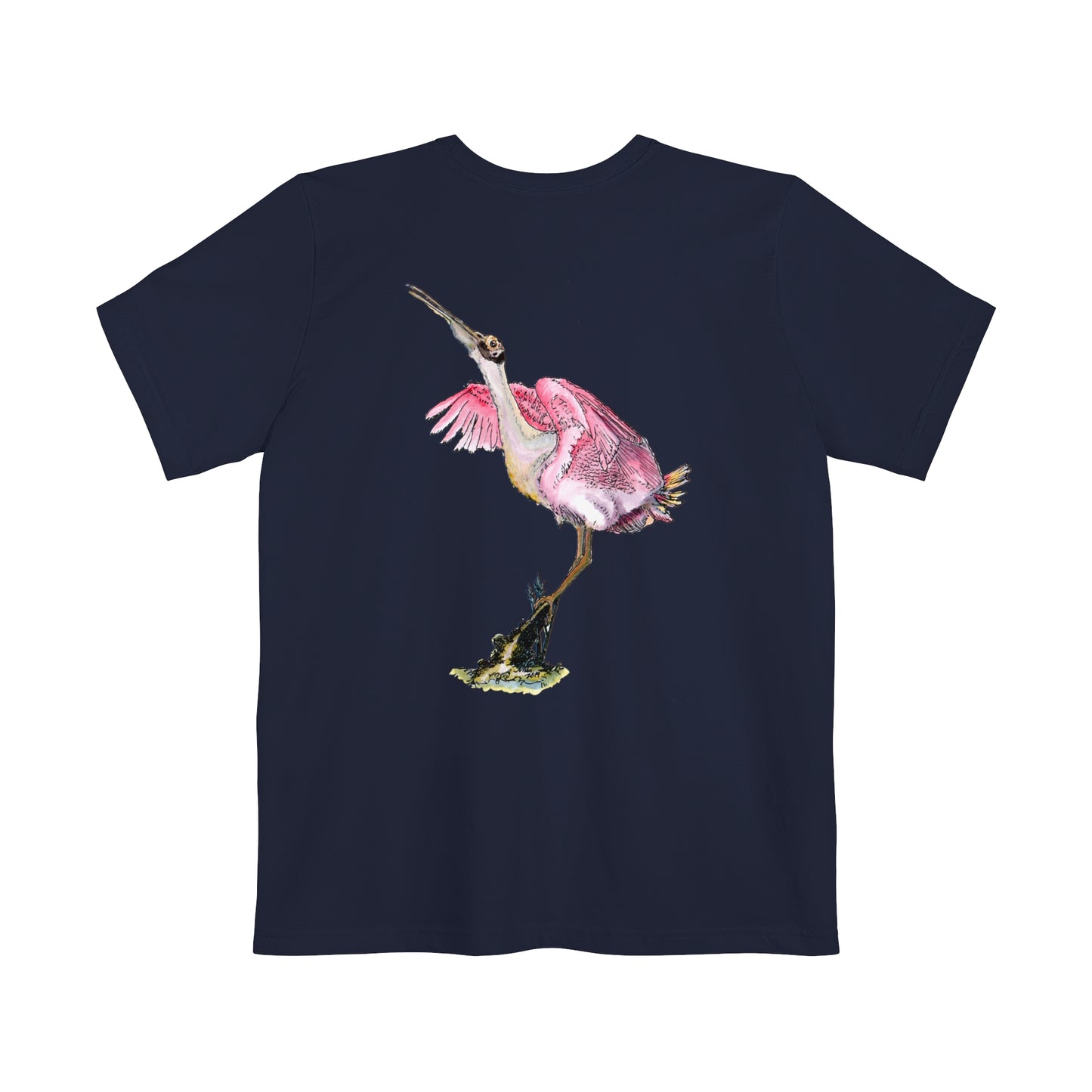 Roseate Spoonbill Port Aransas Wildlife Unisex Pocket Tee