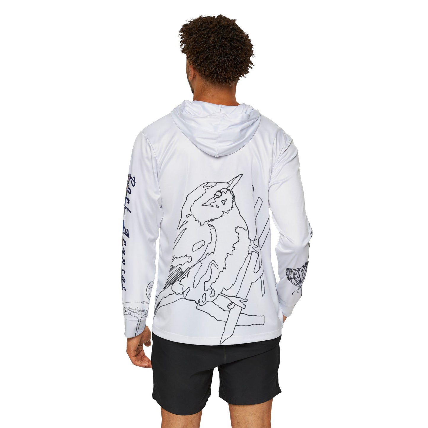 Port Aransas Wildlife Line Art Hoodie — Sports Warmup