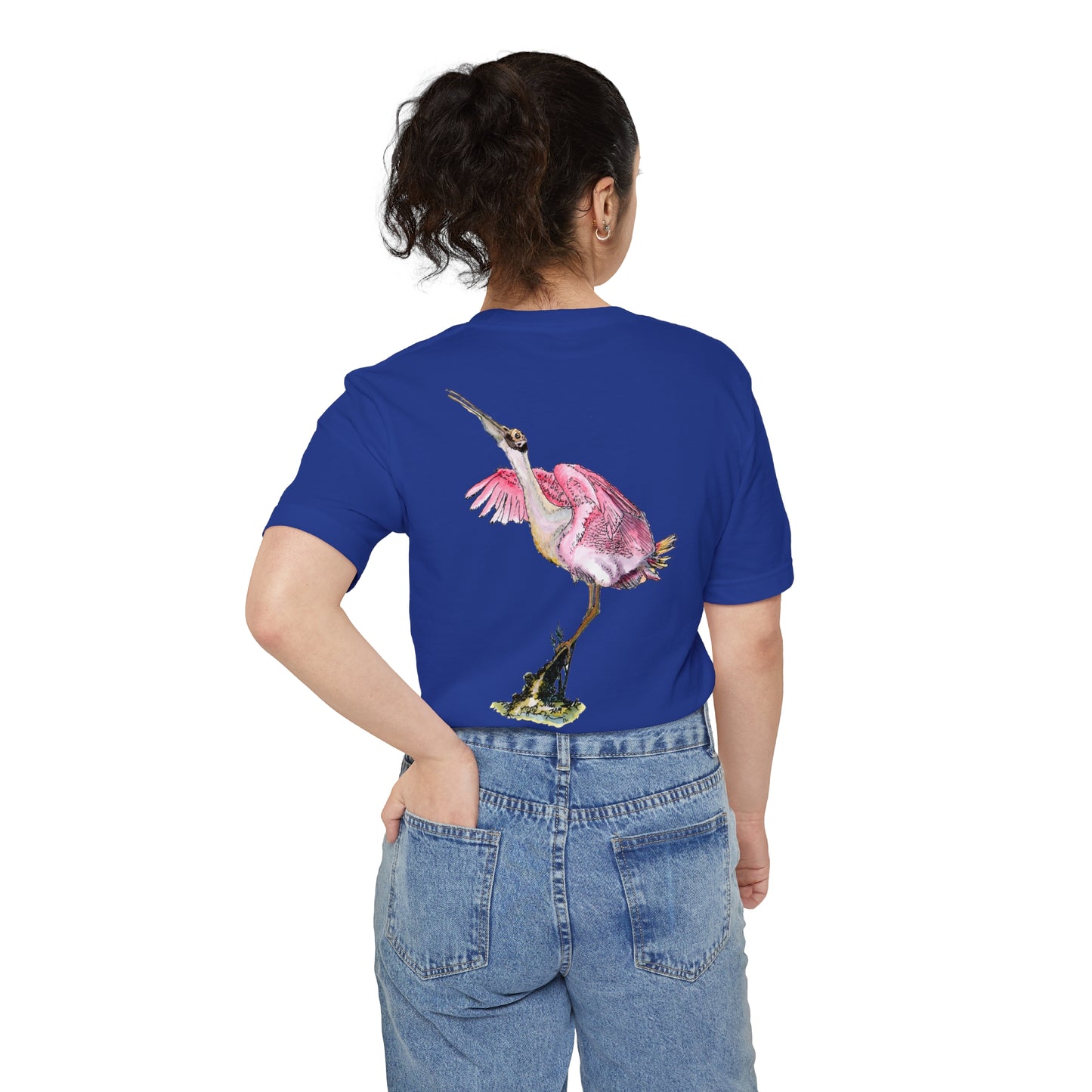 Roseate Spoonbill Port Aransas Wildlife Unisex Pocket Tee