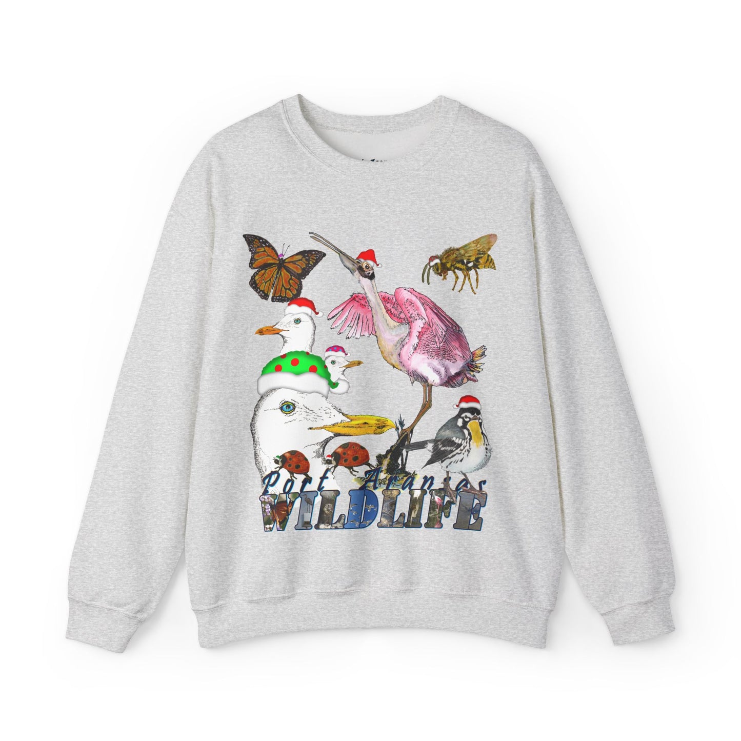 Seasonal Seller Sweatshirt: Ugly Christmas Sweater Port Aransas Wildlife Holiday Fun