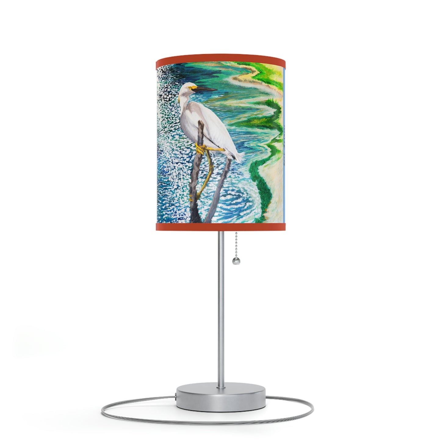 Cormorant and Shorebird in the Sun Bird Art Lamp on a Stand, US|CA plug