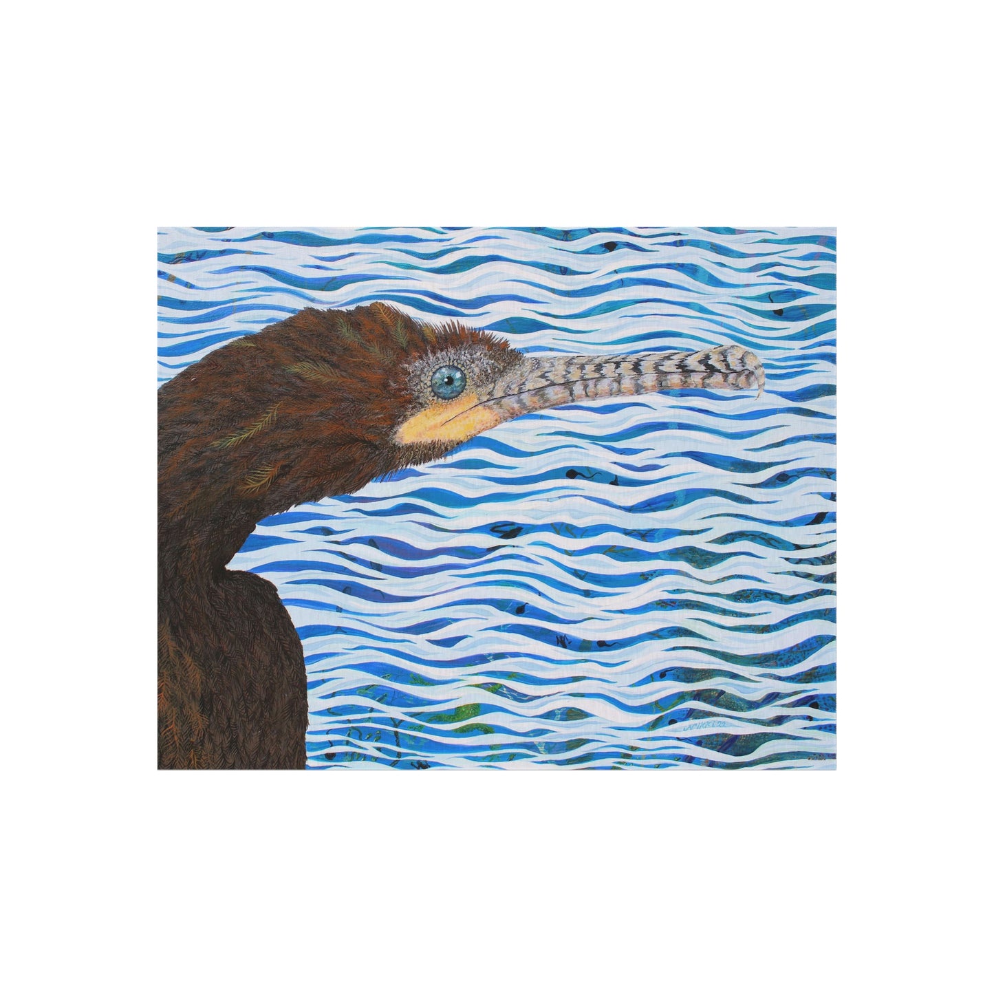 Cormorant in Paradise Port Aransas Wildlife Outdoor Rug