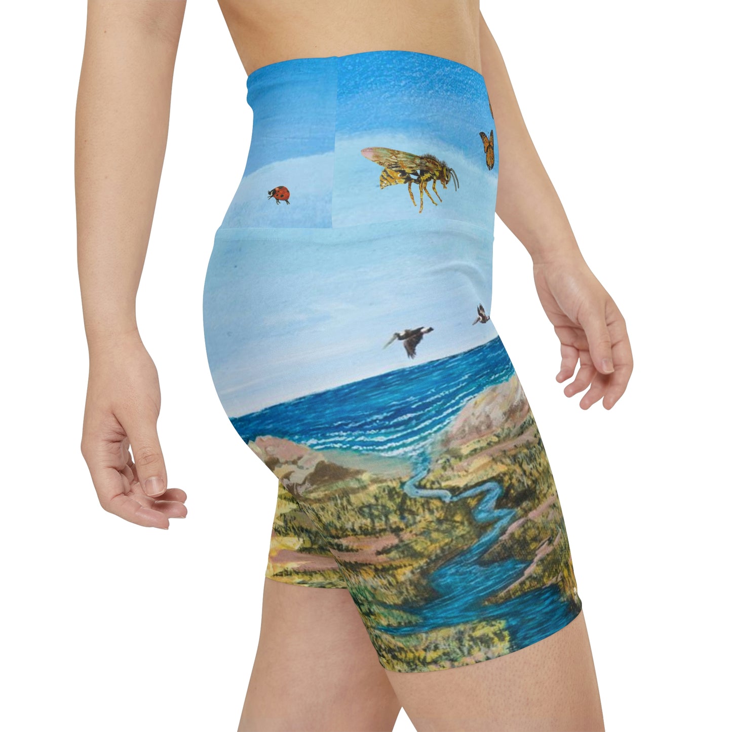 Wildlife at the Beach - Women's Workout Shorts