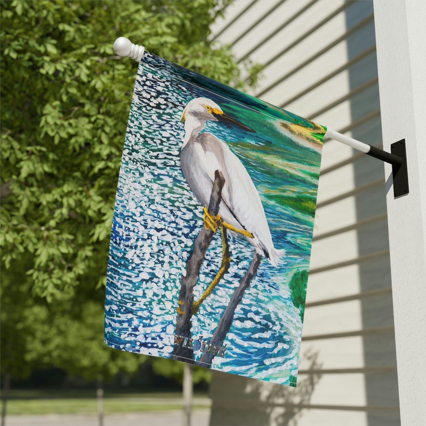 Shorebird in the Sun Art Garden & House Banner