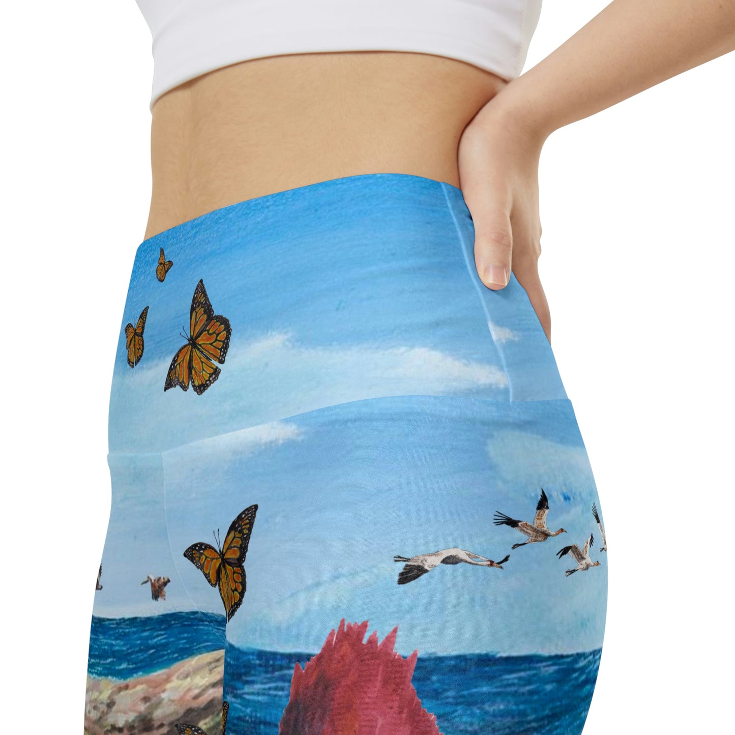 Wildlife at the Beach - Women's Workout Shorts