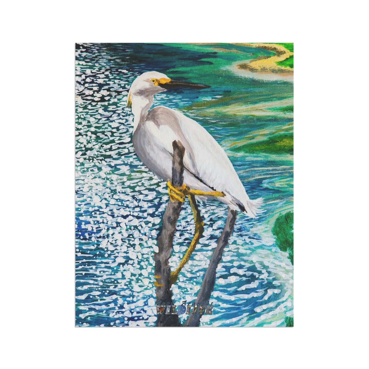 Shorebird in the Sun Art Garden & House Banner