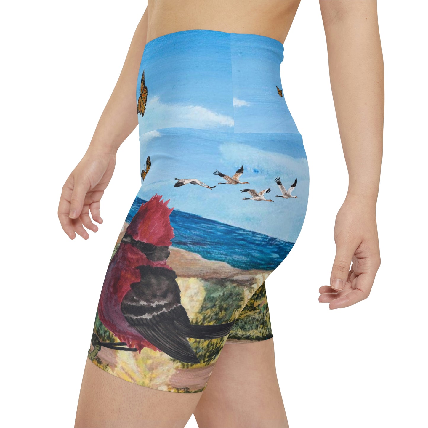 Wildlife at the Beach - Women's Workout Shorts