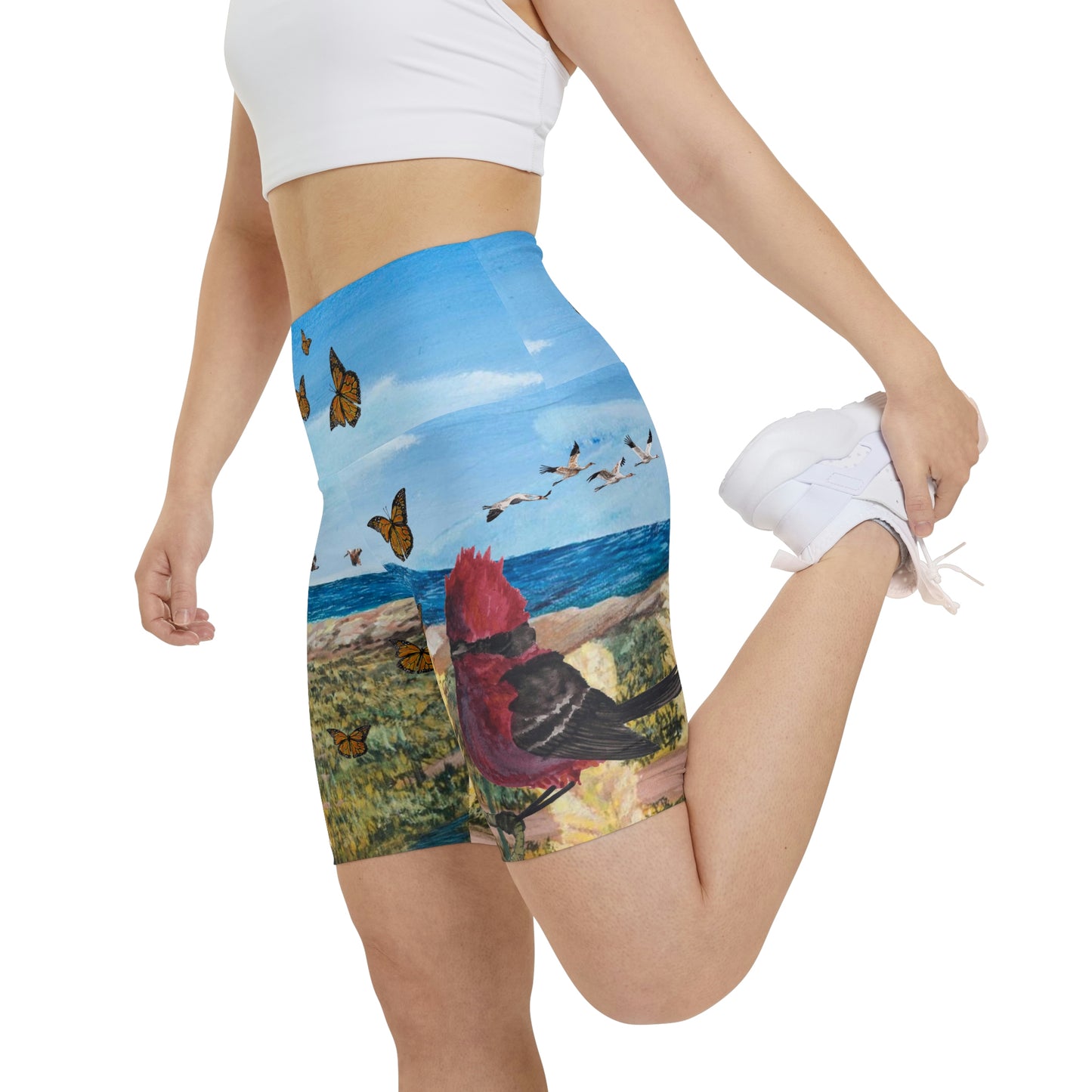 Wildlife at the Beach - Women's Workout Shorts