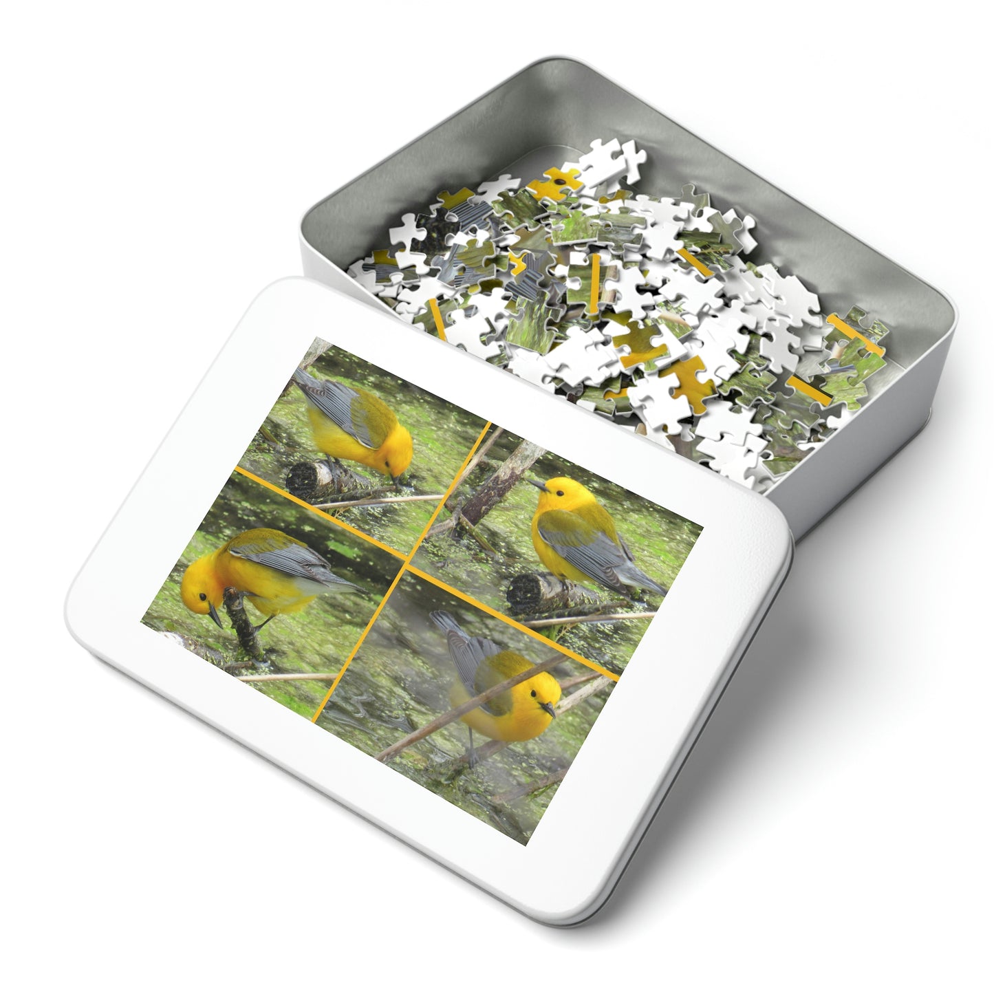 Prothonotary Warblers ♥ Port Aransas Wildlife Jigsaw Puzzle (30, 110, 252, 500,1000-Piece)