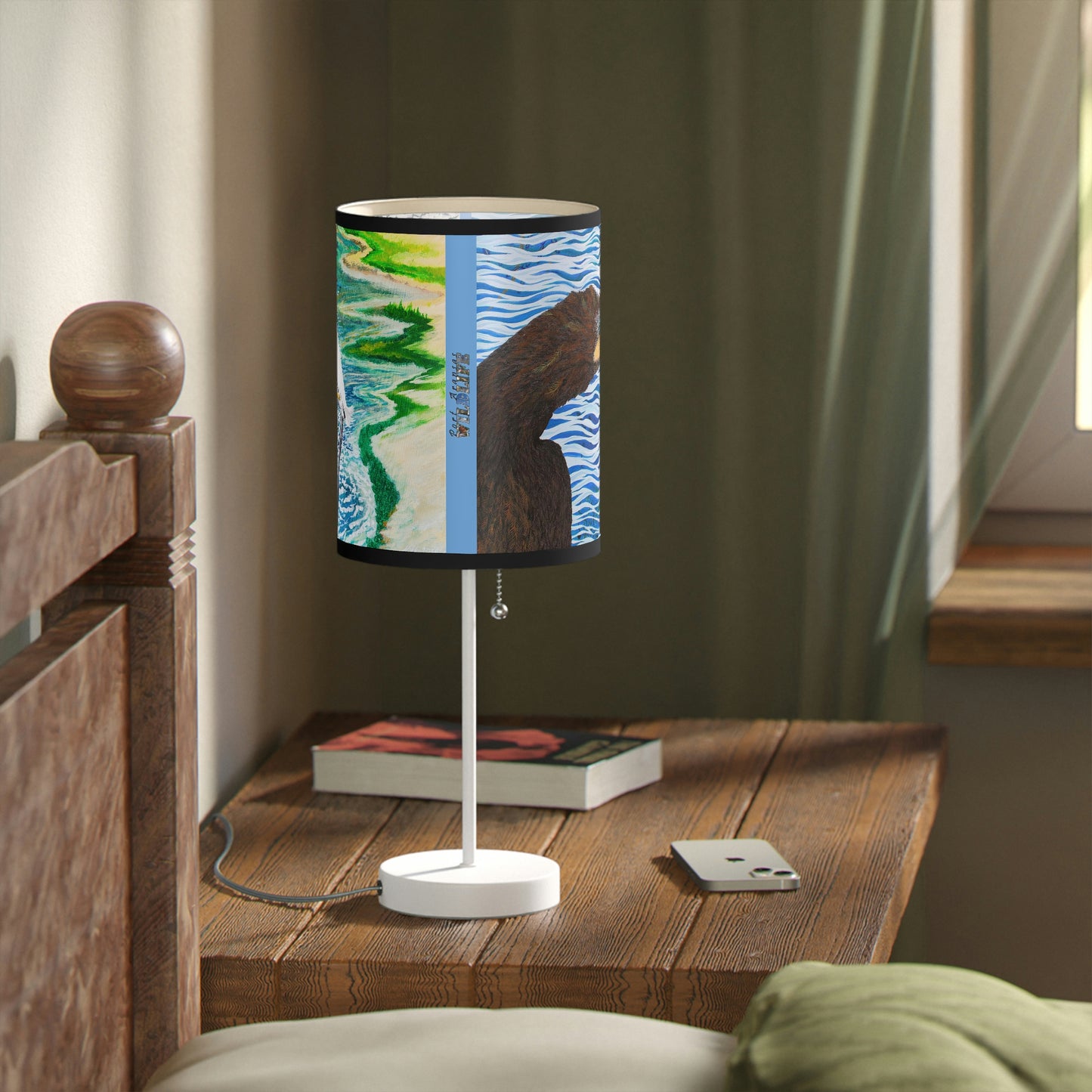 Cormorant and Shorebird in the Sun Bird Art Lamp on a Stand, US|CA plug