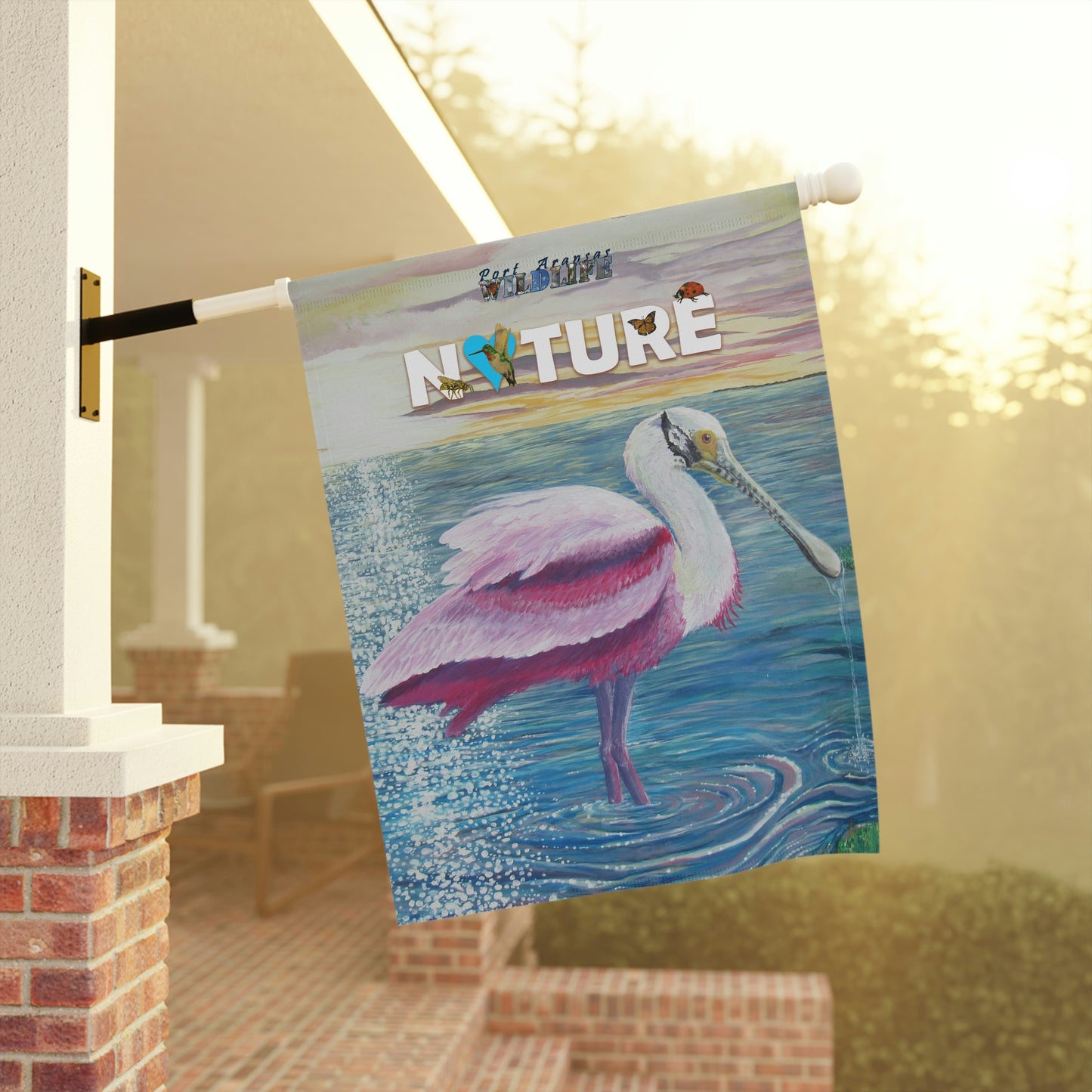 Roseate Spoonbill in the Sun Garden & House Banner