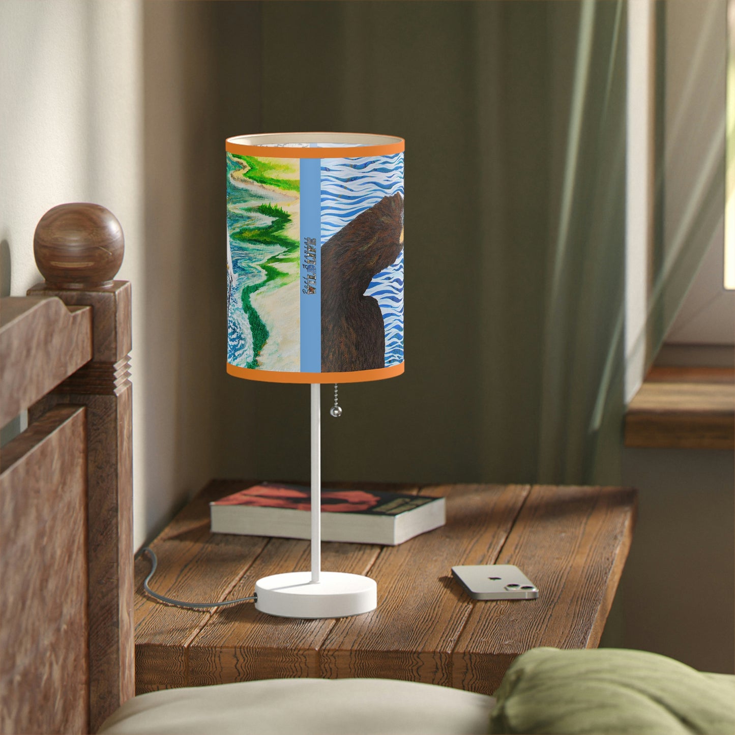 Cormorant and Shorebird in the Sun Bird Art Lamp on a Stand, US|CA plug