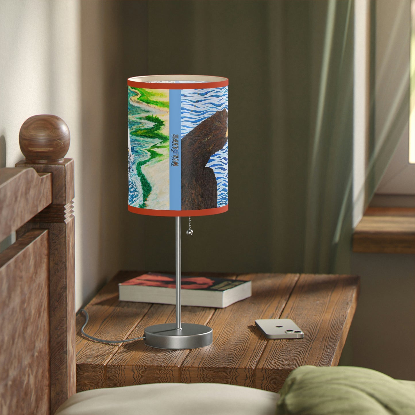 Cormorant and Shorebird in the Sun Bird Art Lamp on a Stand, US|CA plug