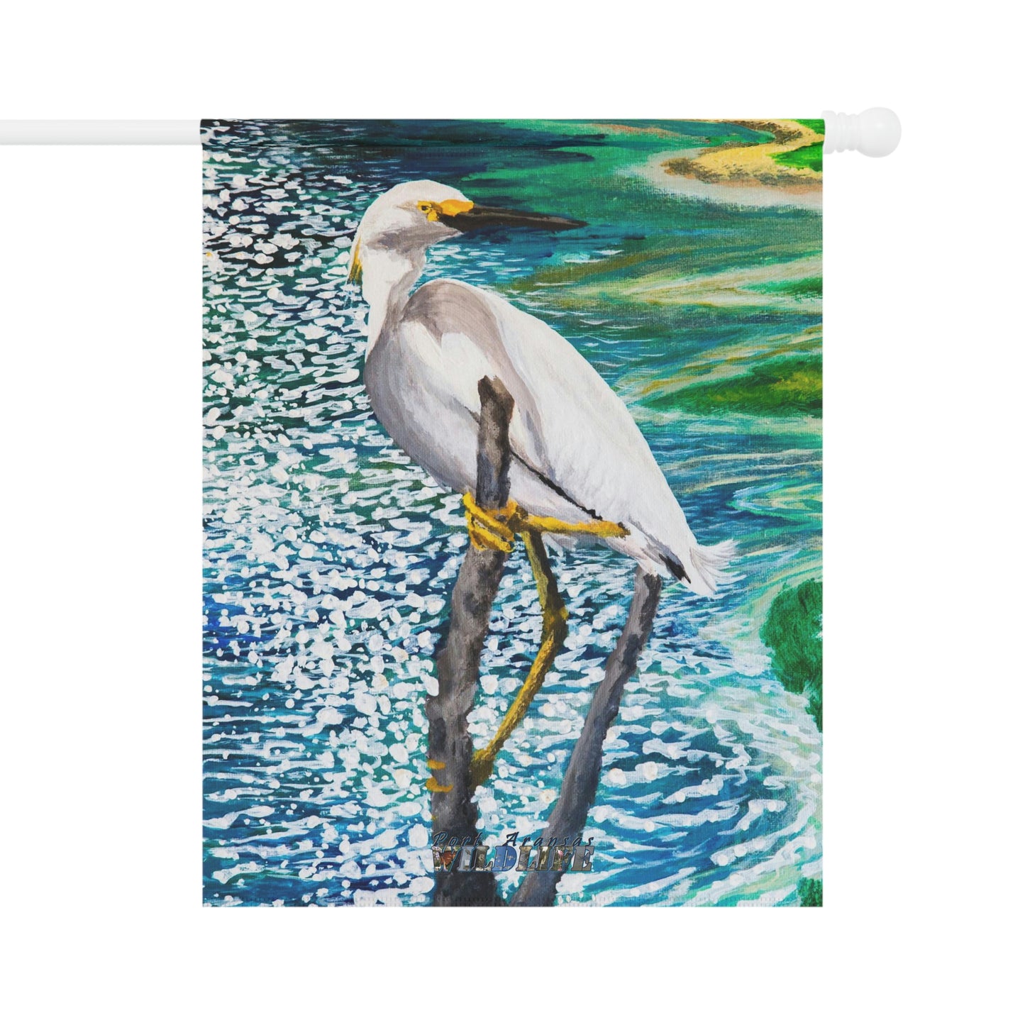 Shorebird in the Sun Art Garden & House Banner