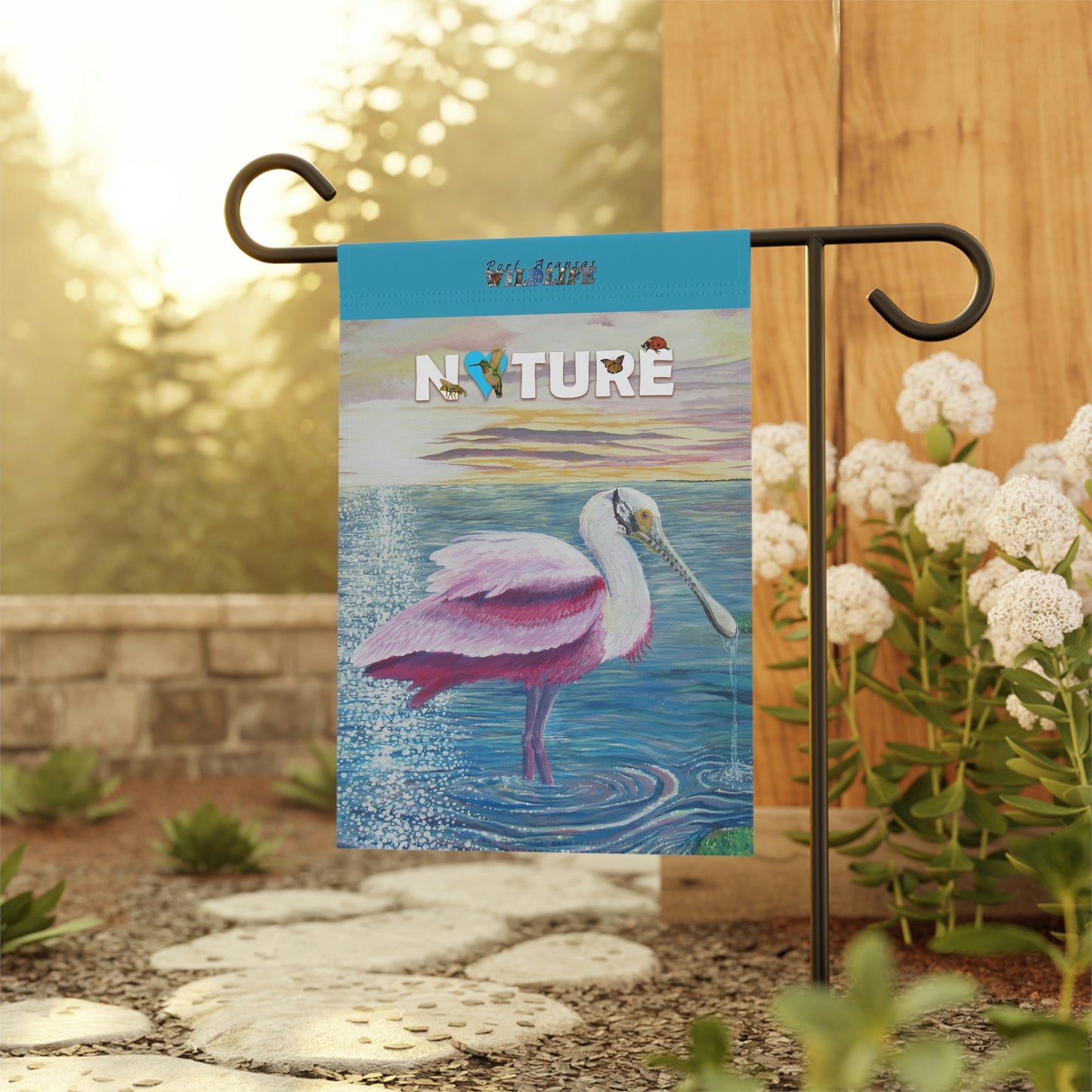 Roseate Spoonbill in the Sun Garden & House Banner