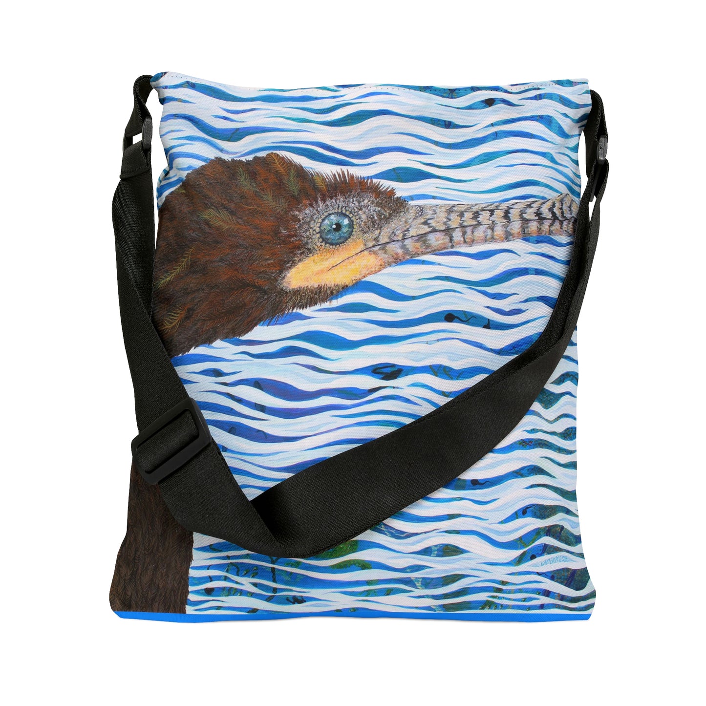 Cormorant in Paradise Adjustable Tote Bag