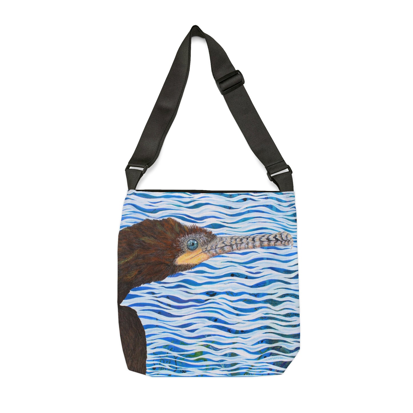 Cormorant in Paradise Adjustable Tote Bag