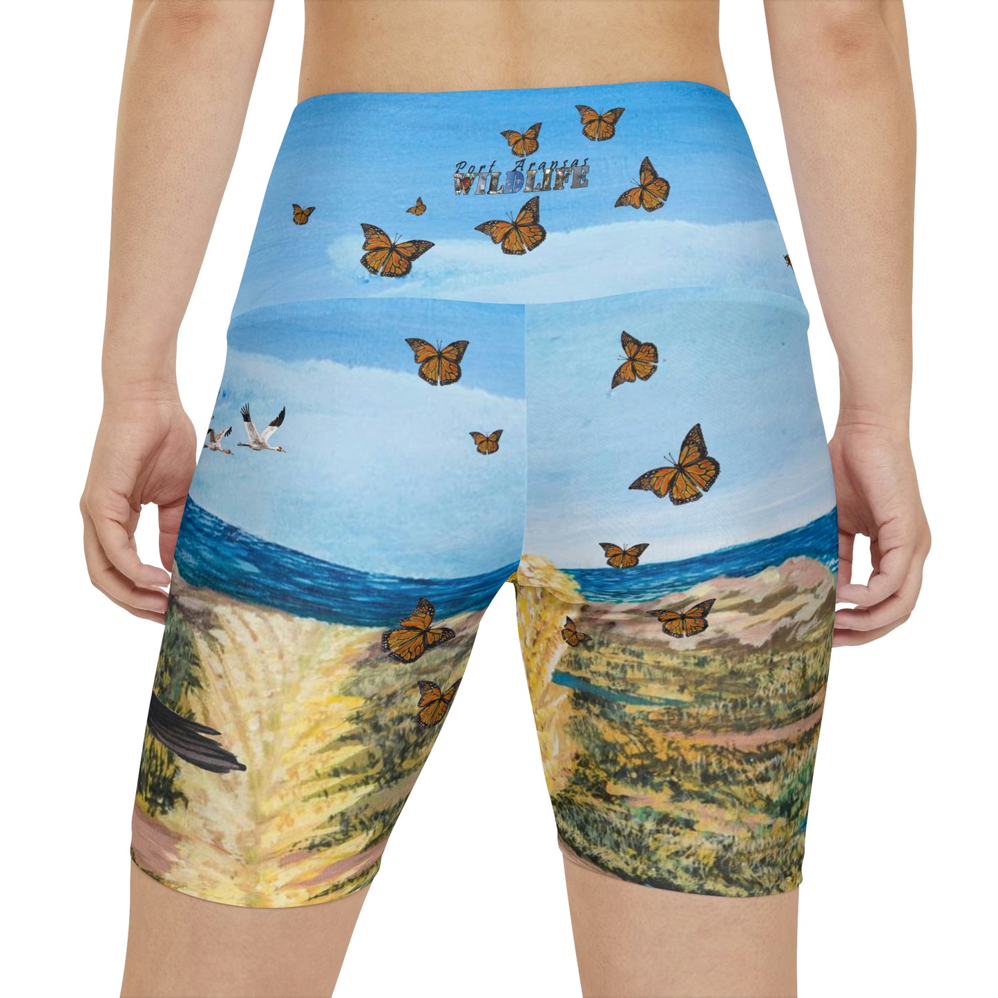 Wildlife at the Beach - Women's Workout Shorts